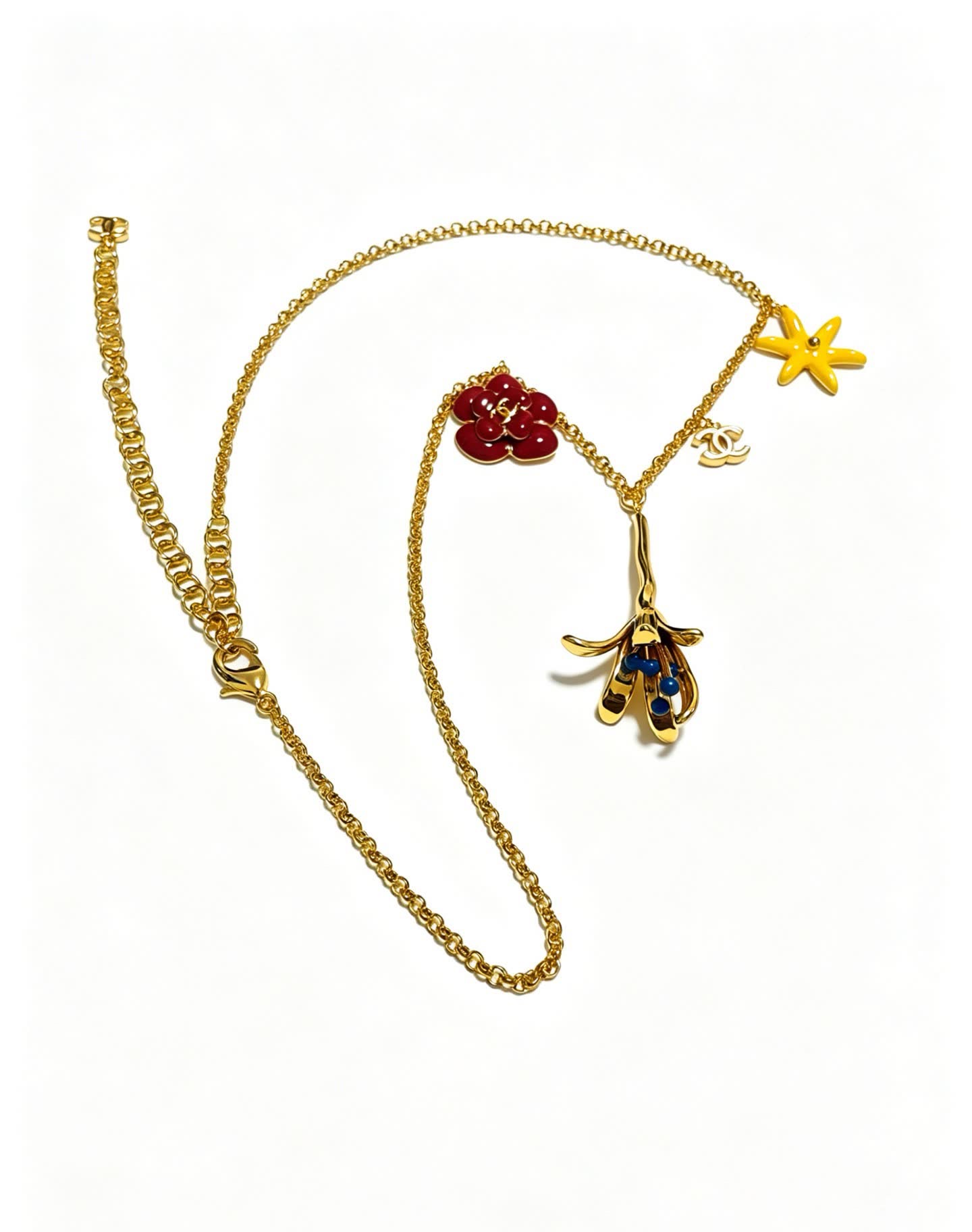 Chanel Gold-tone Necklace with Charms