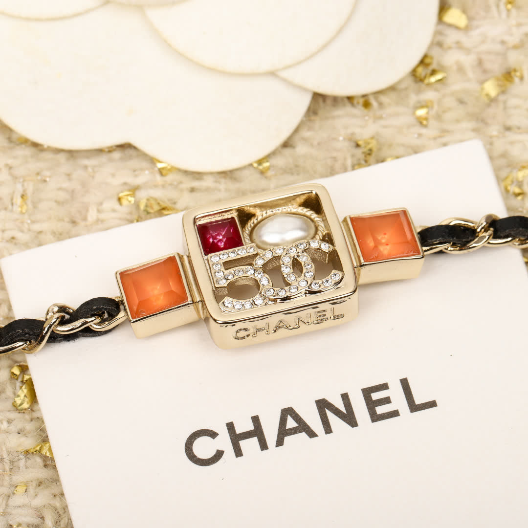Chanel White Camellia Bracelet