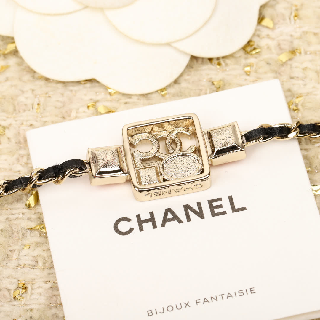 Chanel White Camellia Bracelet