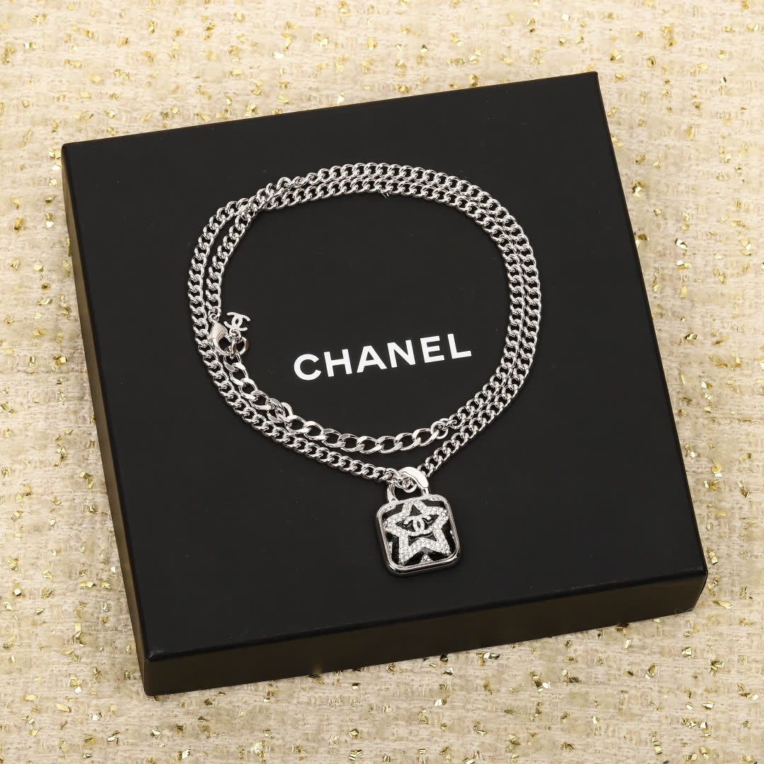 Chanel Silver Chain with Star Pendant