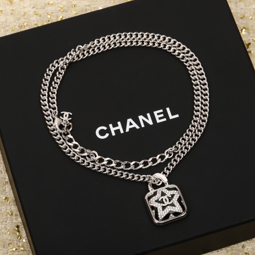 Chanel Silver Chain with Star Pendant