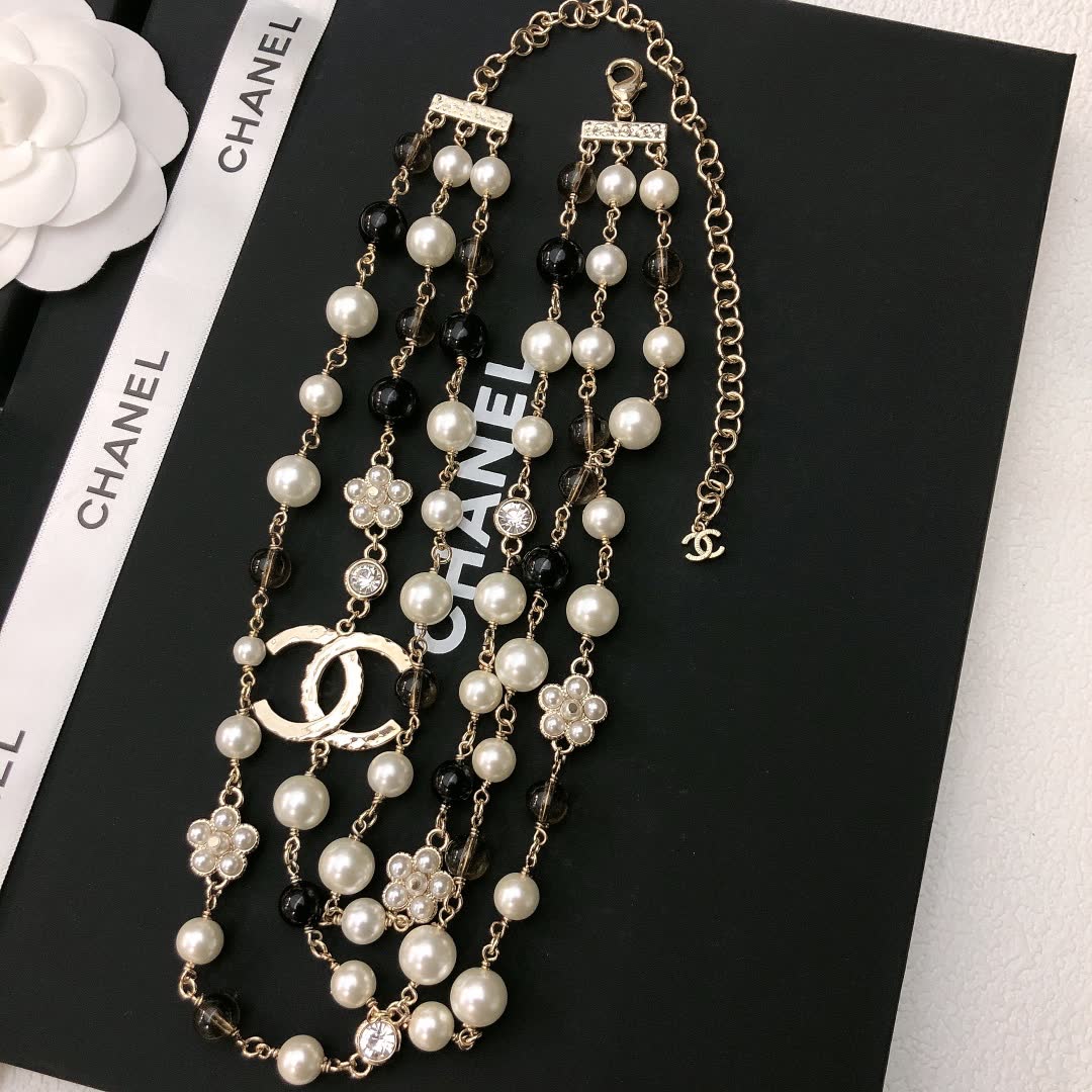 Chanel Multistrand Pearl Necklace