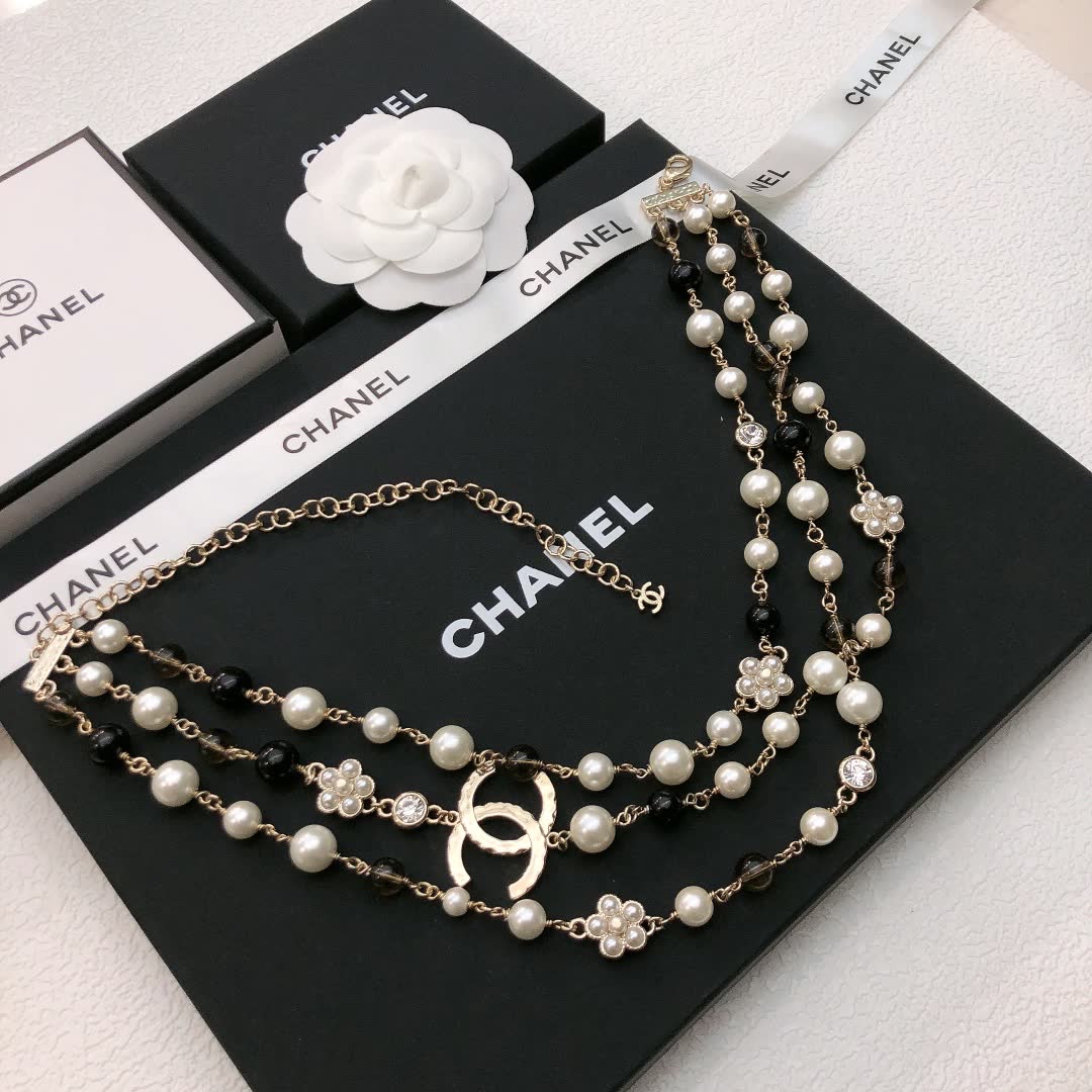 Chanel Multistrand Pearl Necklace