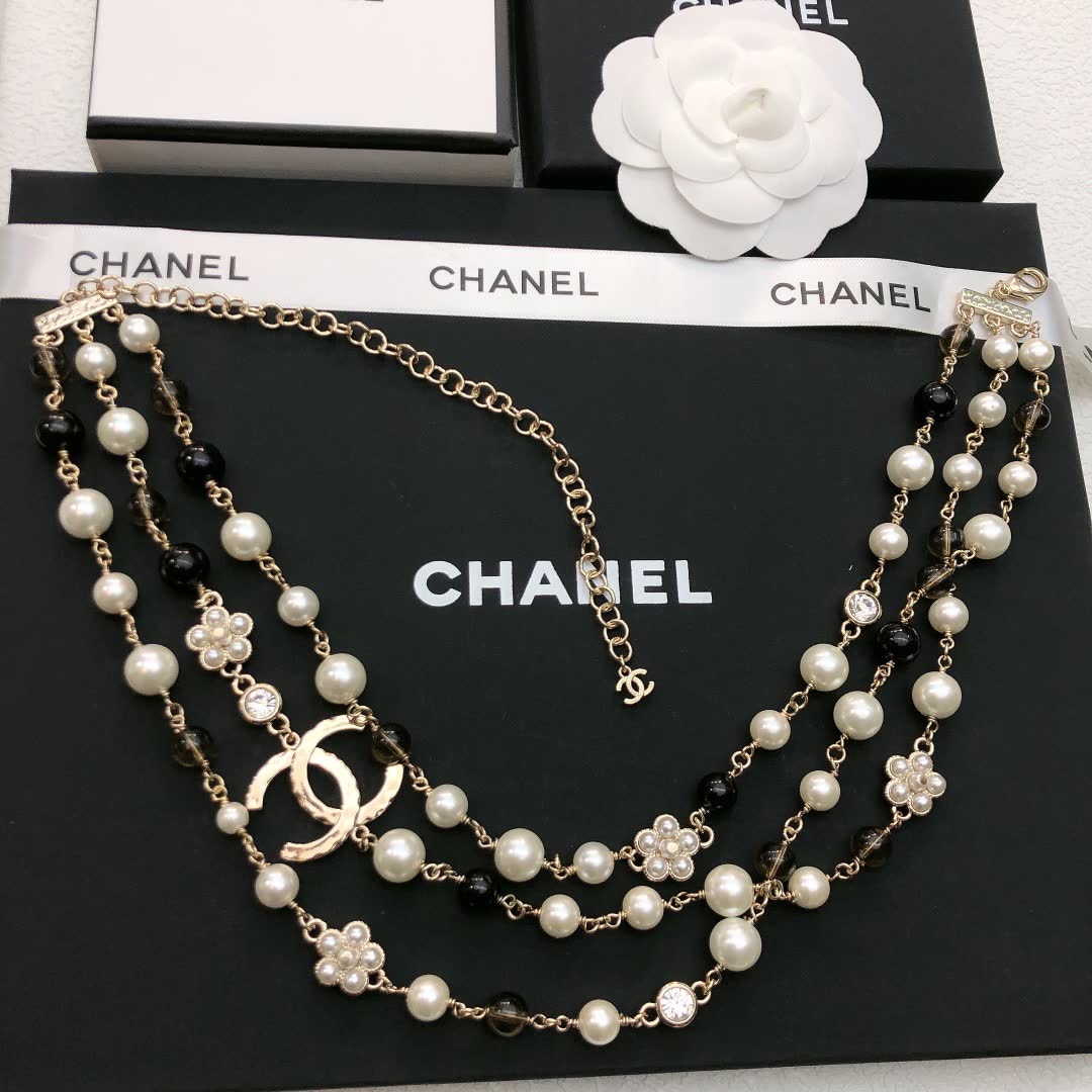 Chanel Multistrand Pearl Necklace