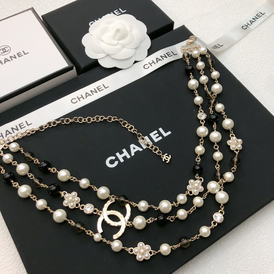 Chanel Multistrand Pearl Necklace