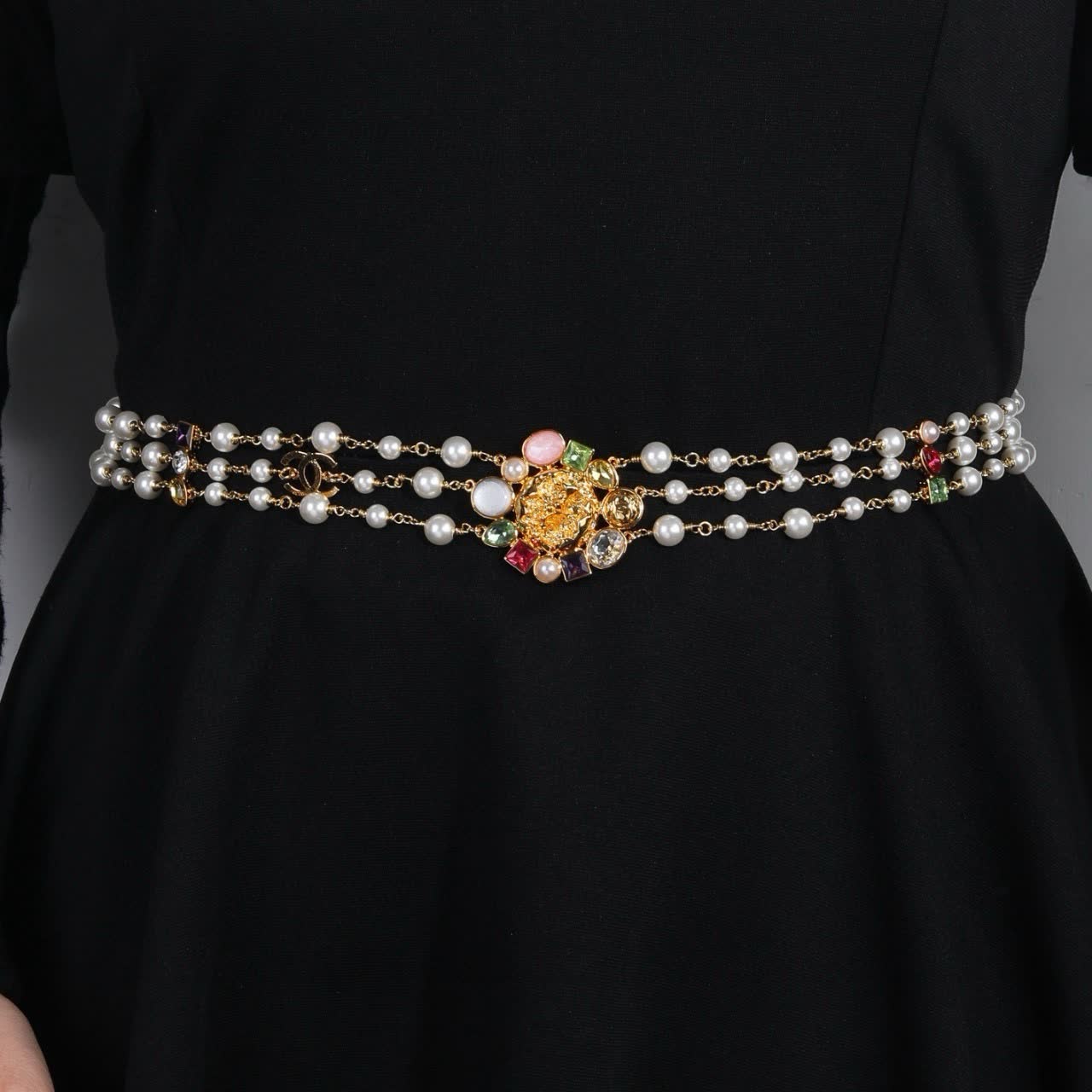Chanel Multistrand Pearl and Gemstone Necklace