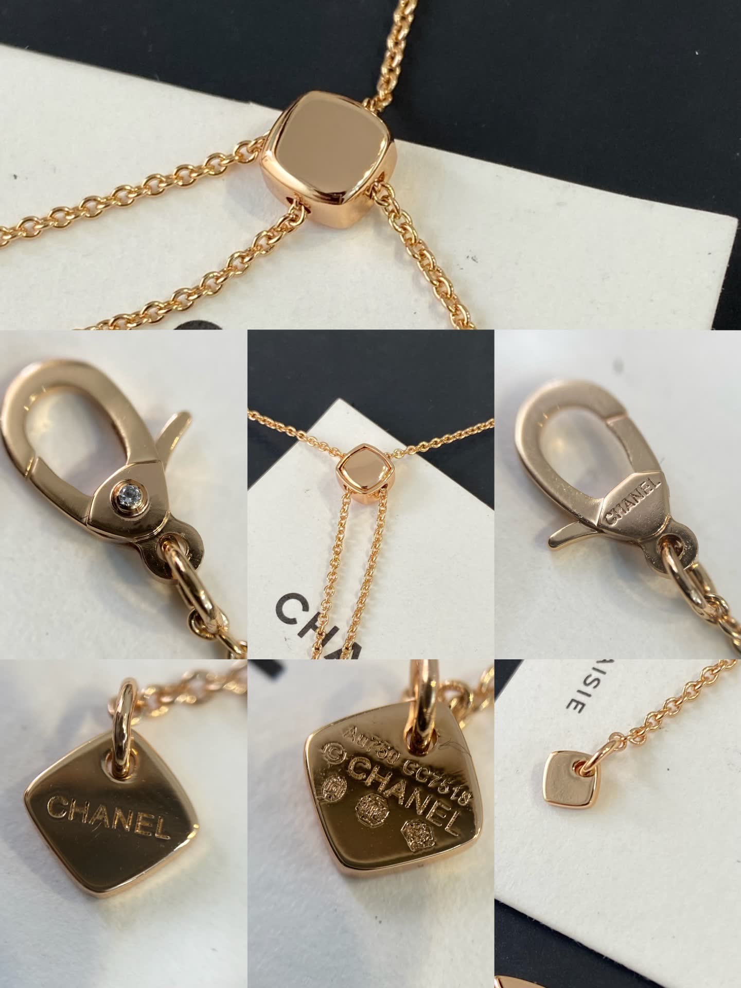 Chanel Silver Necklace with Interlocking Links
