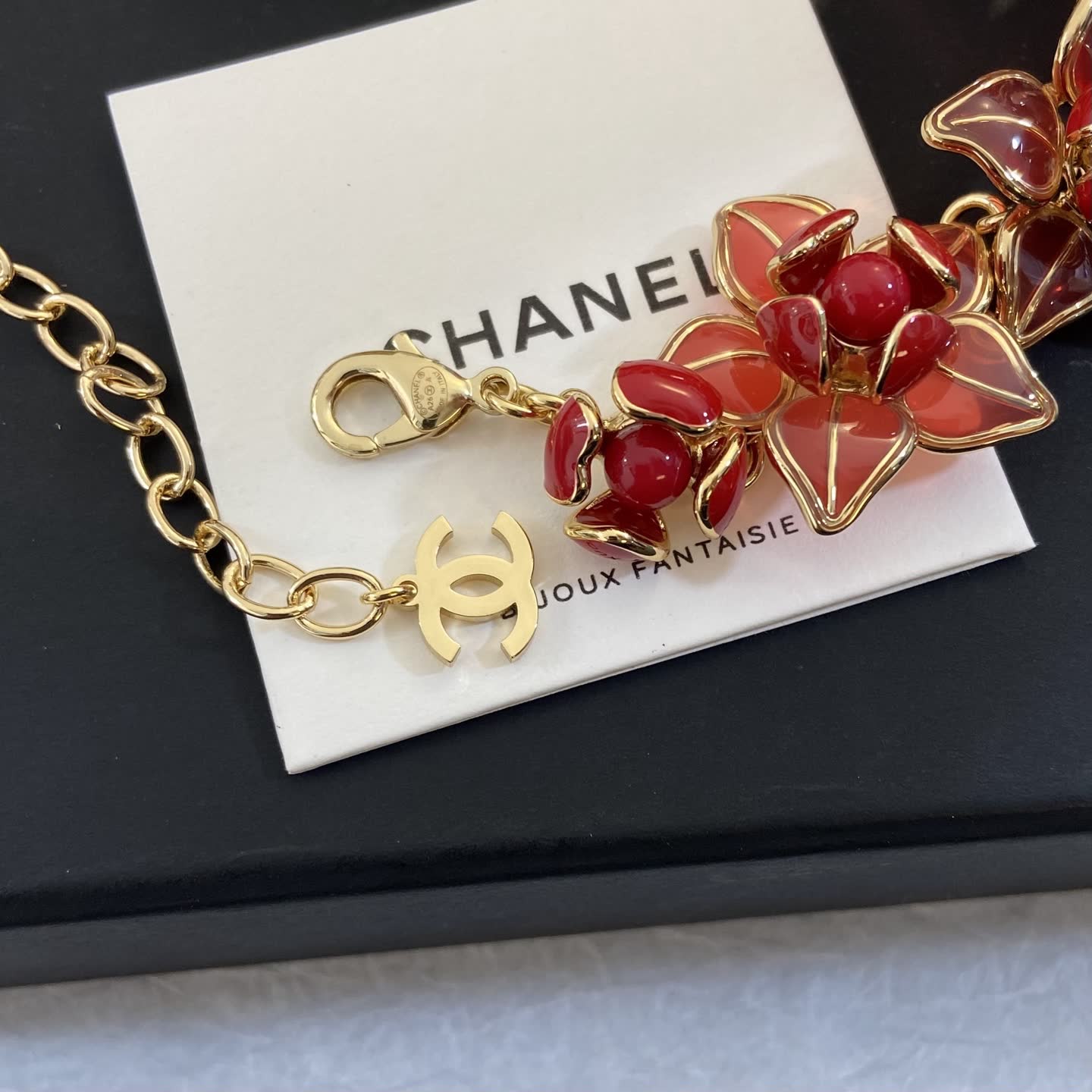Chanel Floral Enamel Necklace