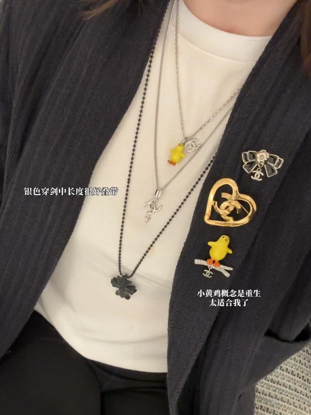 Chanel CC Arrow Pendant Necklace