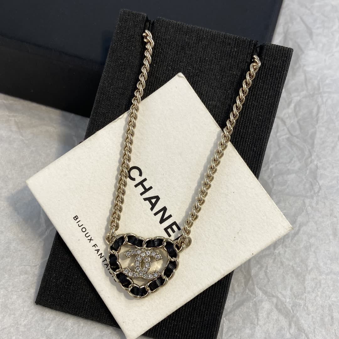 Chanel CC Heart Necklace