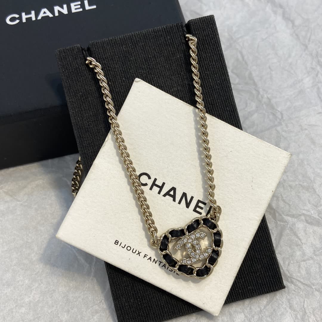 Chanel CC Heart Necklace