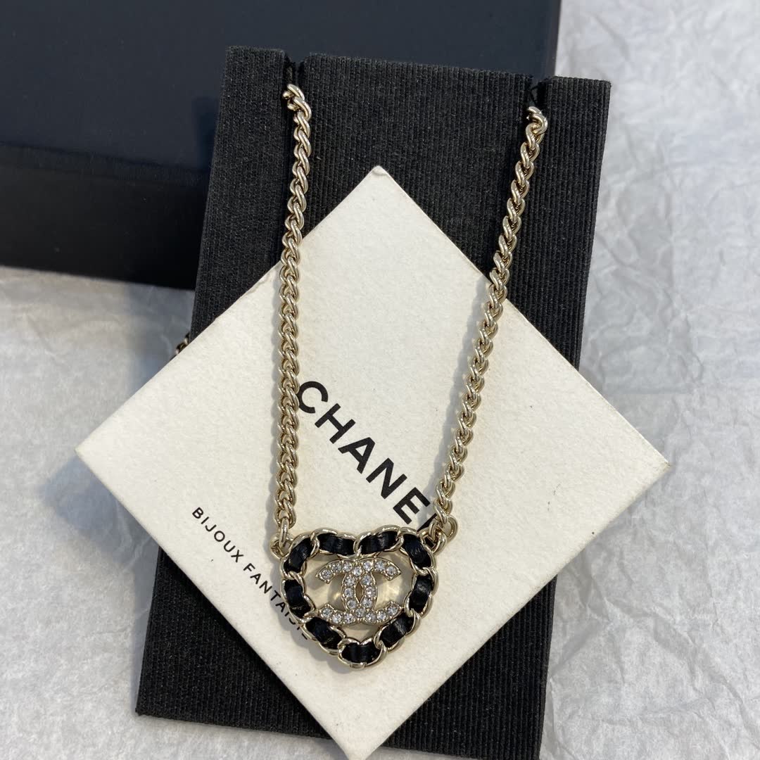 Chanel CC Heart Necklace