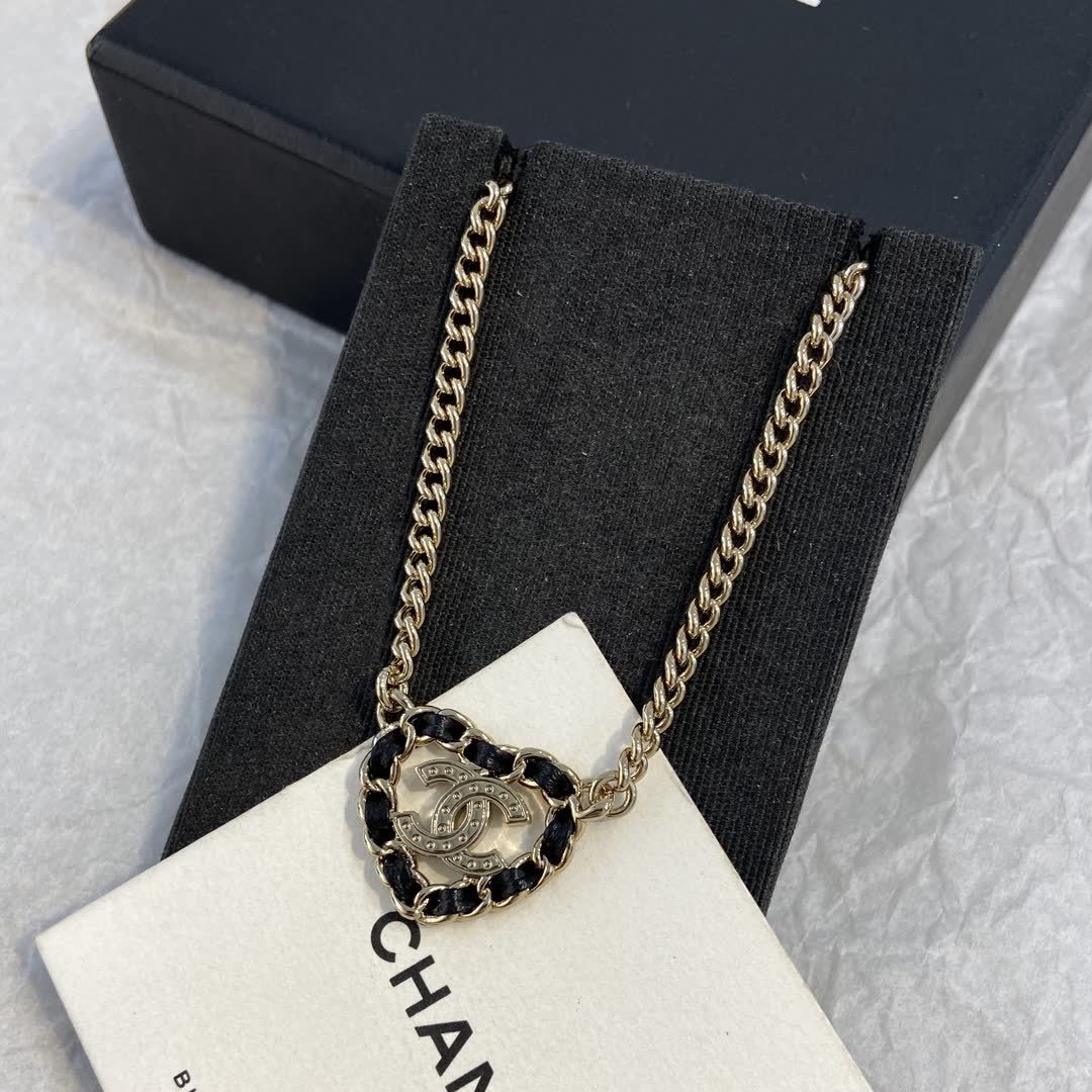 Chanel CC Heart Necklace