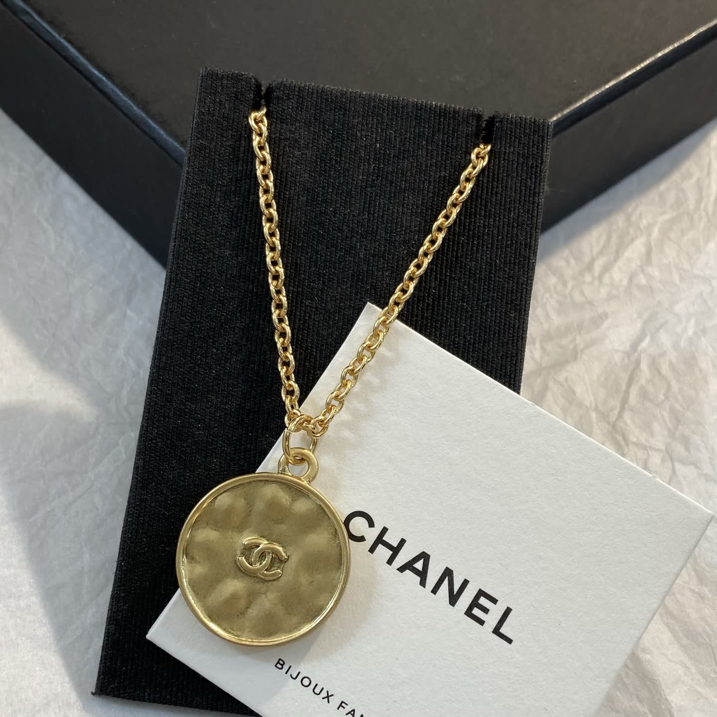 Chanel Paris New York Coin Necklace