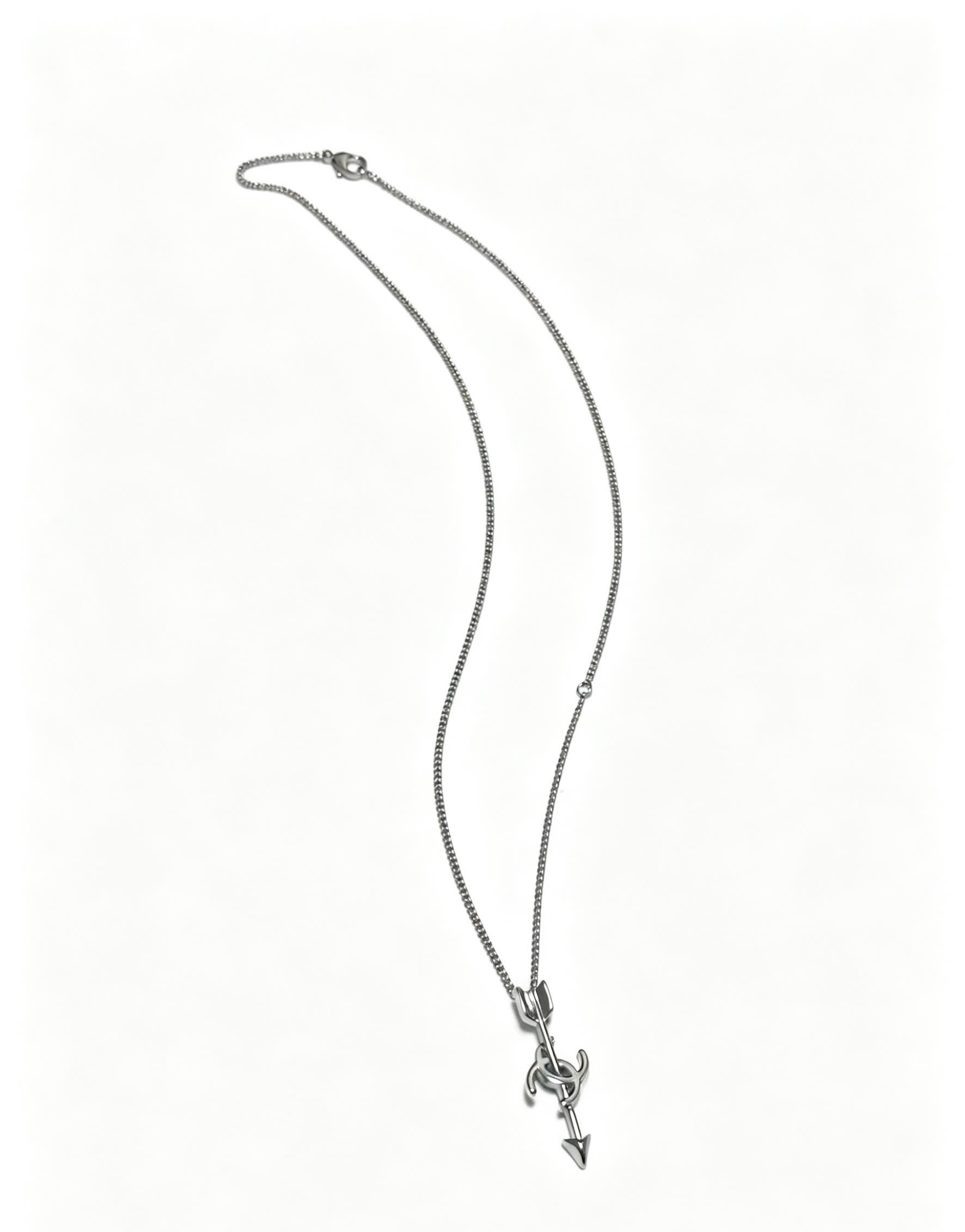 Chanel CC Arrow Pendant Necklace Chanel CC Arrow Pendant Necklace