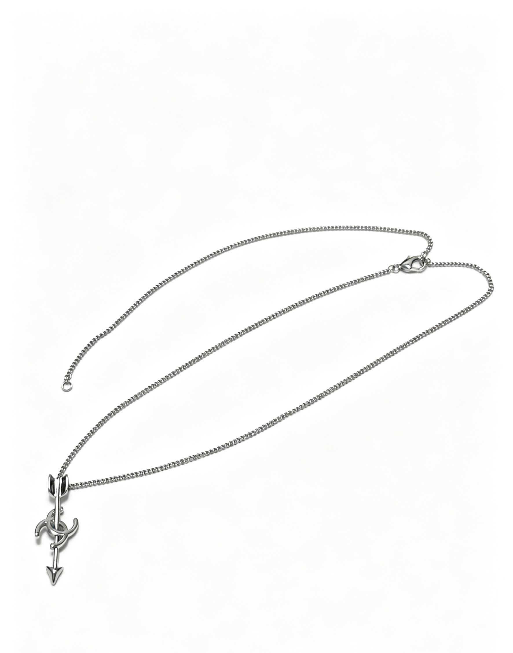 Chanel CC Arrow Pendant Necklace