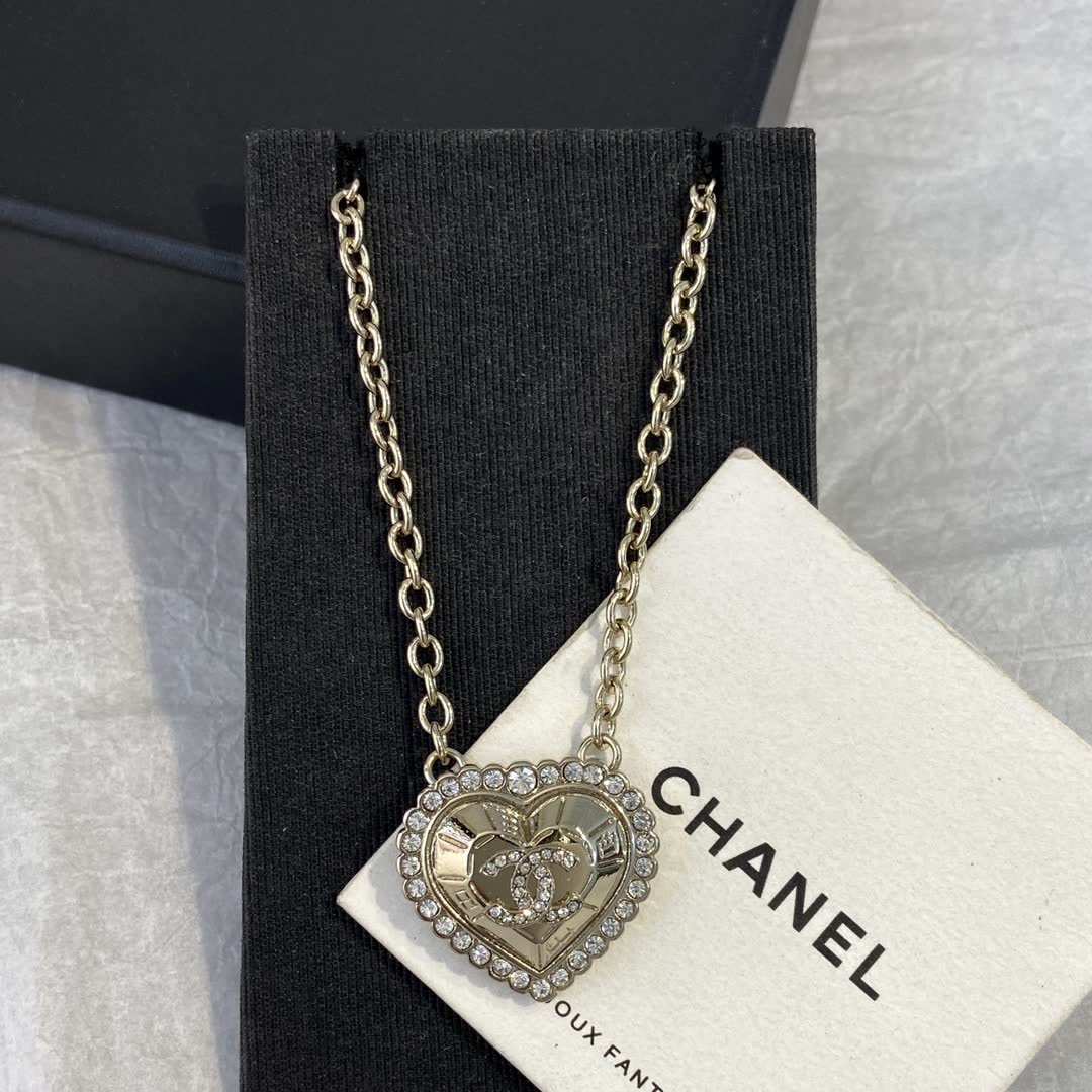 Chanel Heart Shaped Necklace