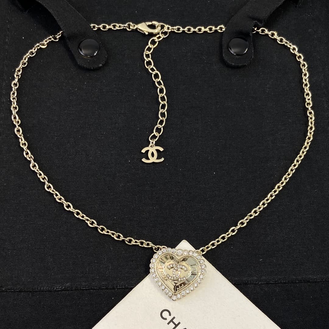 Chanel Heart Shaped Necklace
