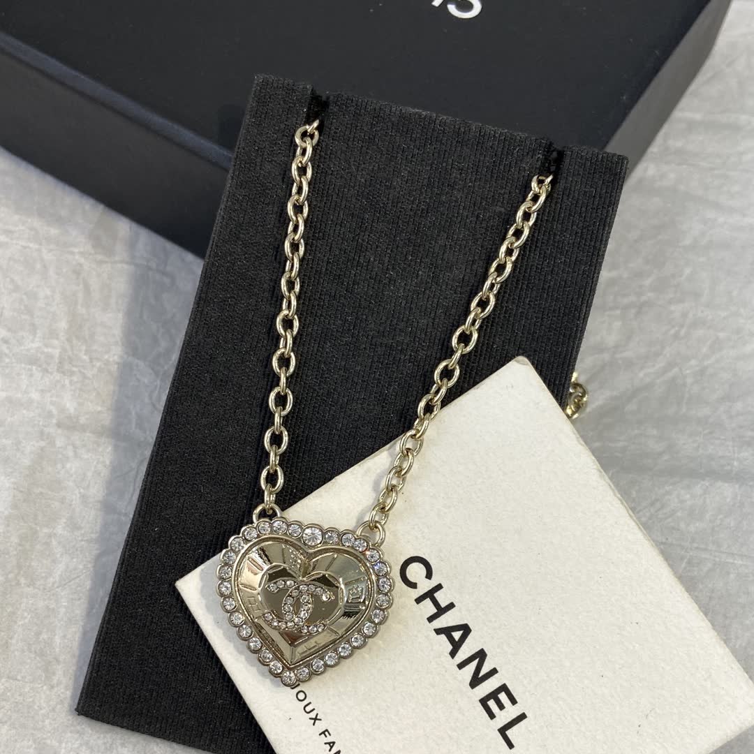 Chanel Heart Shaped Necklace