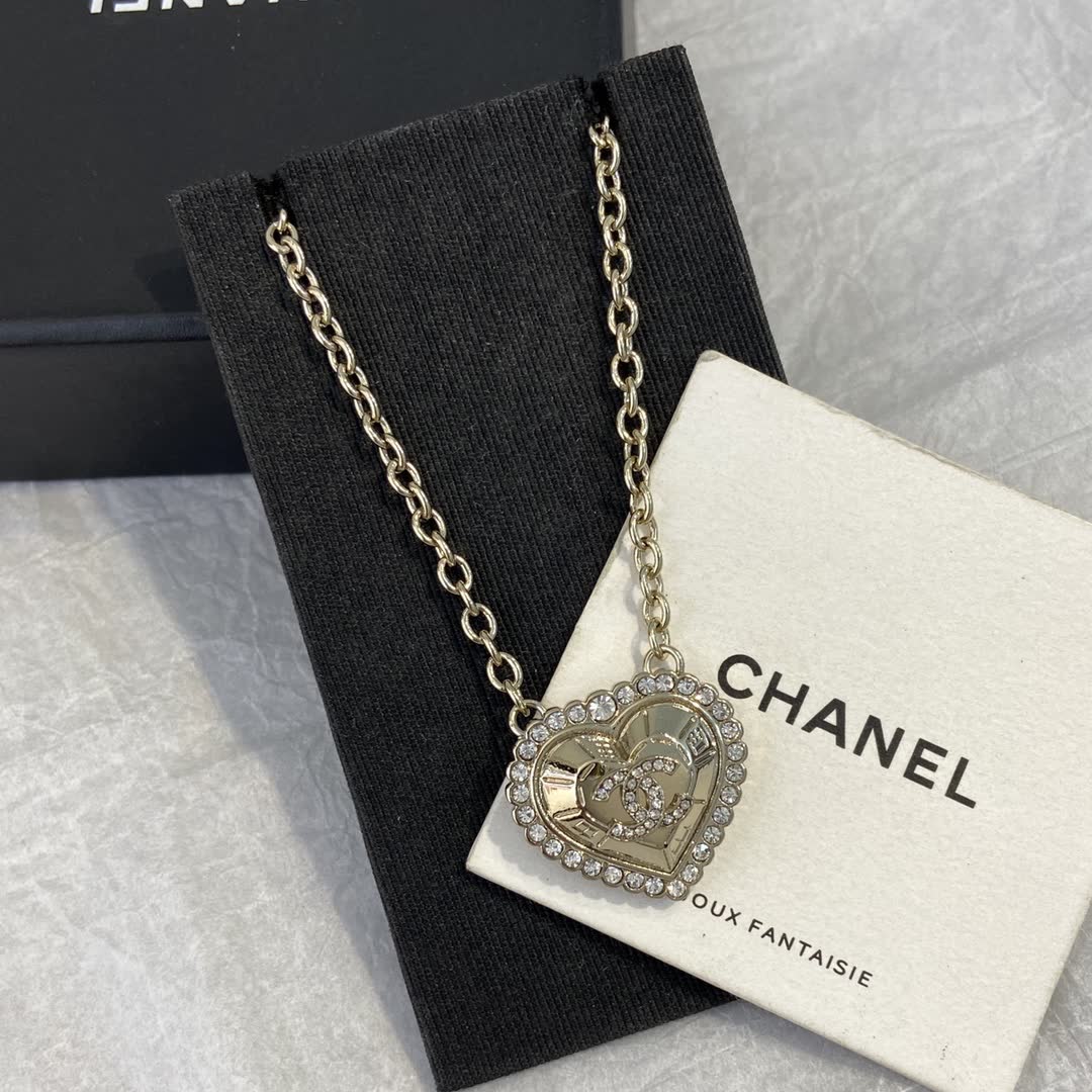 Chanel Heart Shaped Necklace