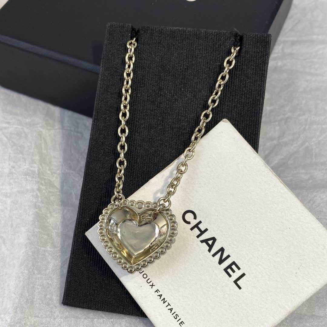 Chanel Heart Shaped Necklace