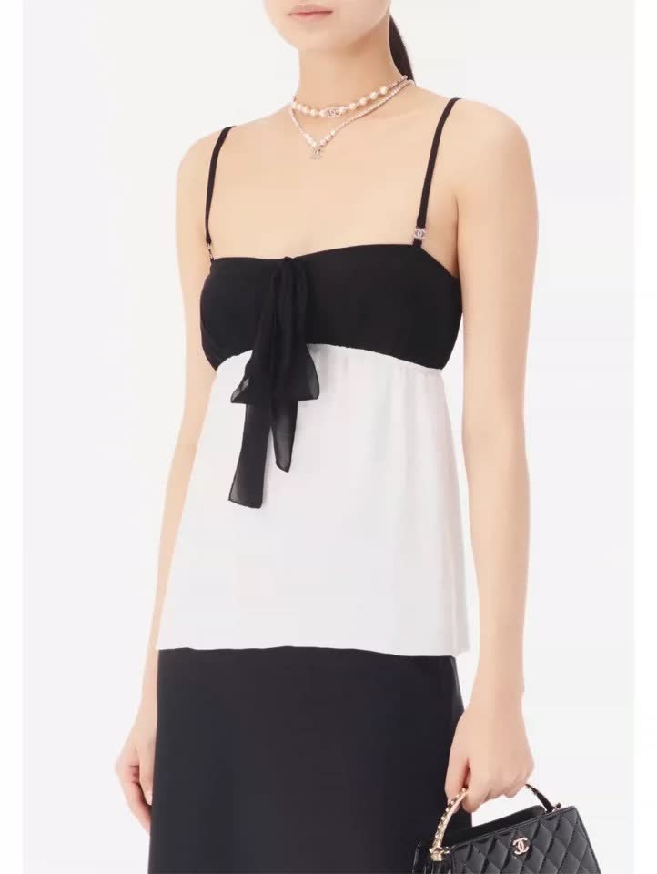 Chanel CC Crystal and Pearl Necklace