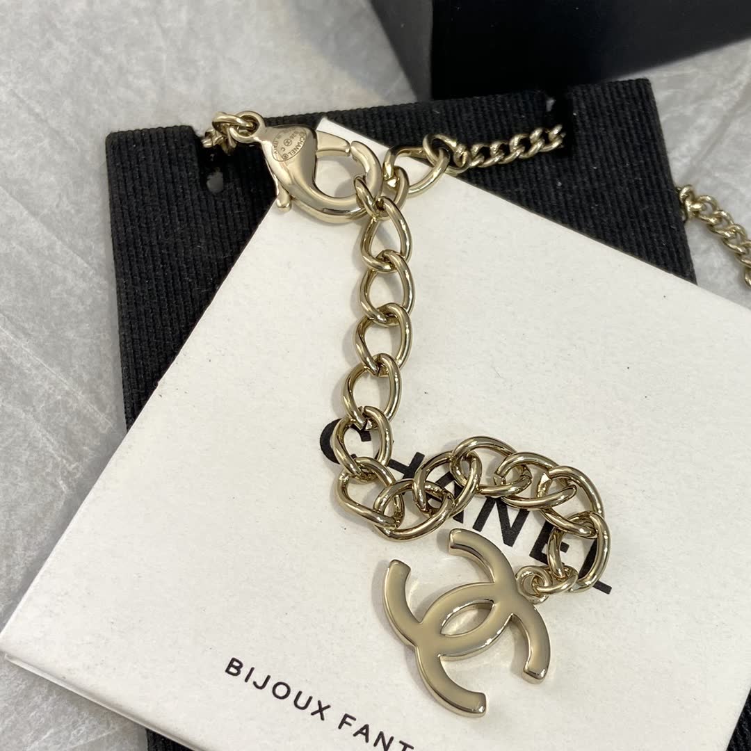 Chanel Blue Flower Necklace