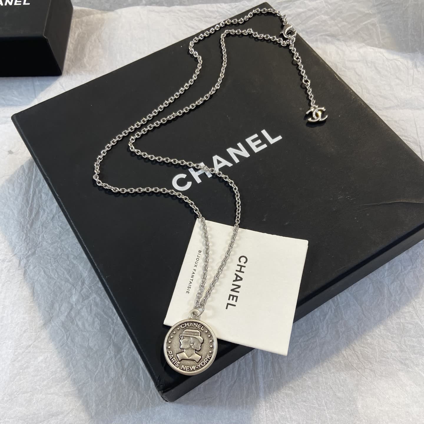 Chanel Coin Pendant Necklace