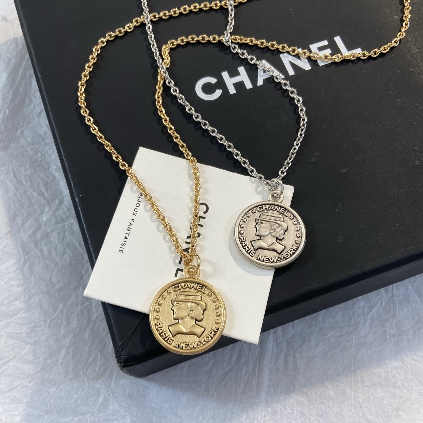 Chanel Coin Pendant Necklace