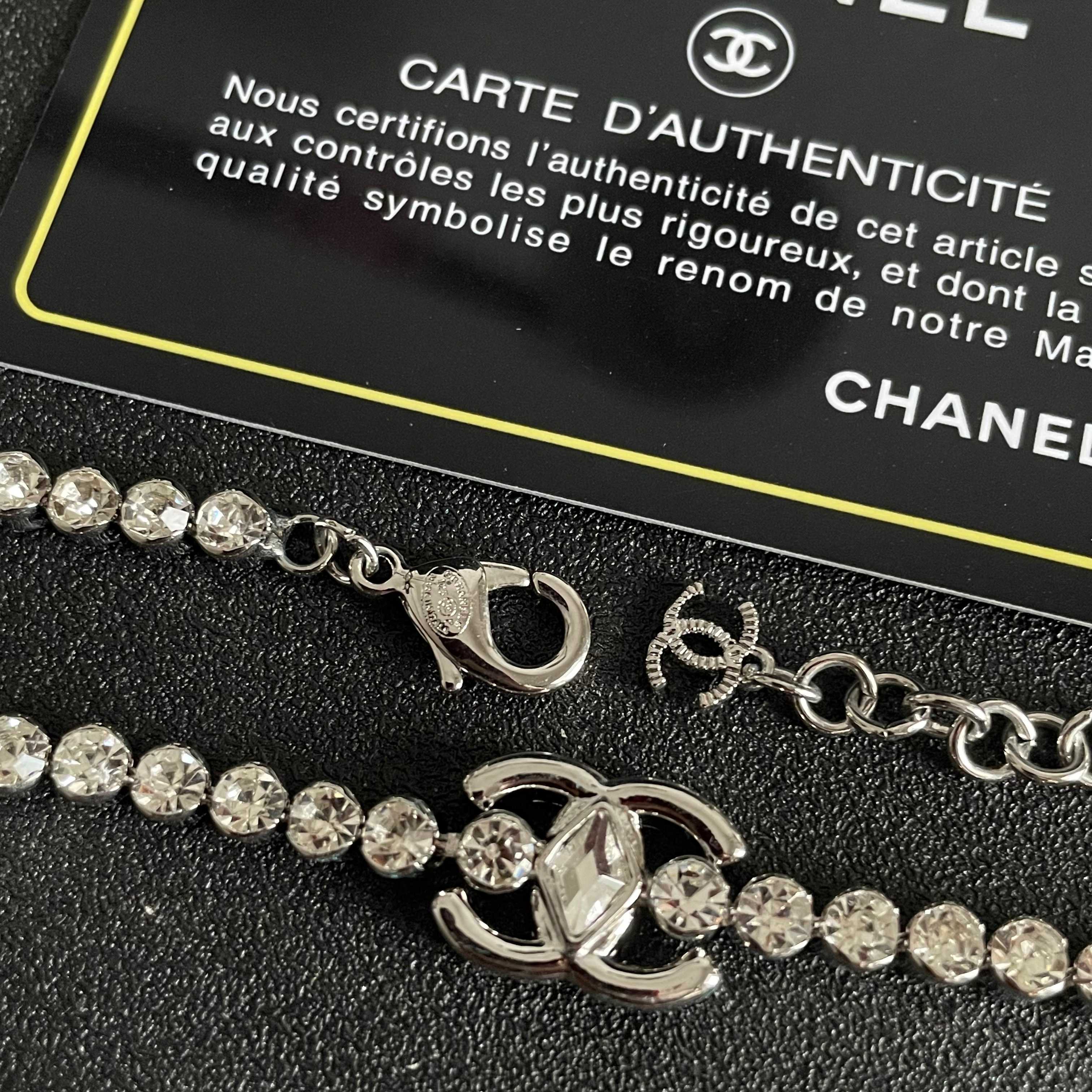 Chanel CC Logo Diamond Necklace