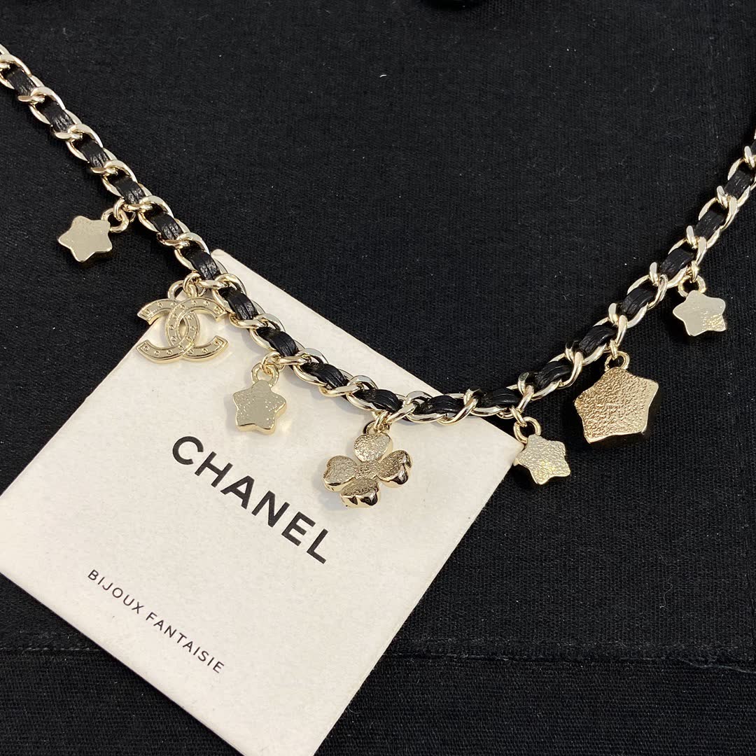 Chanel CC Logo Charm Necklace