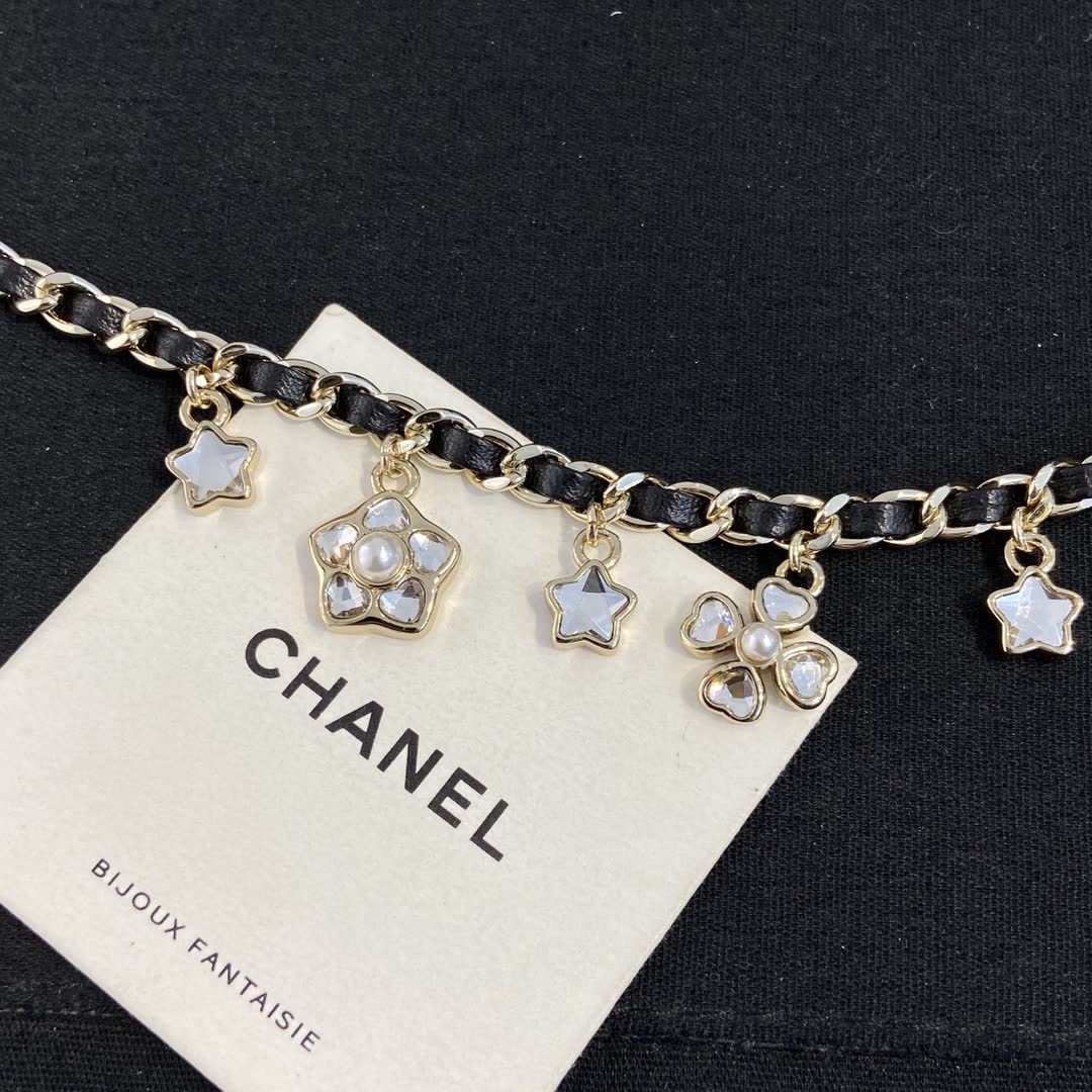 Chanel CC Logo Charm Necklace