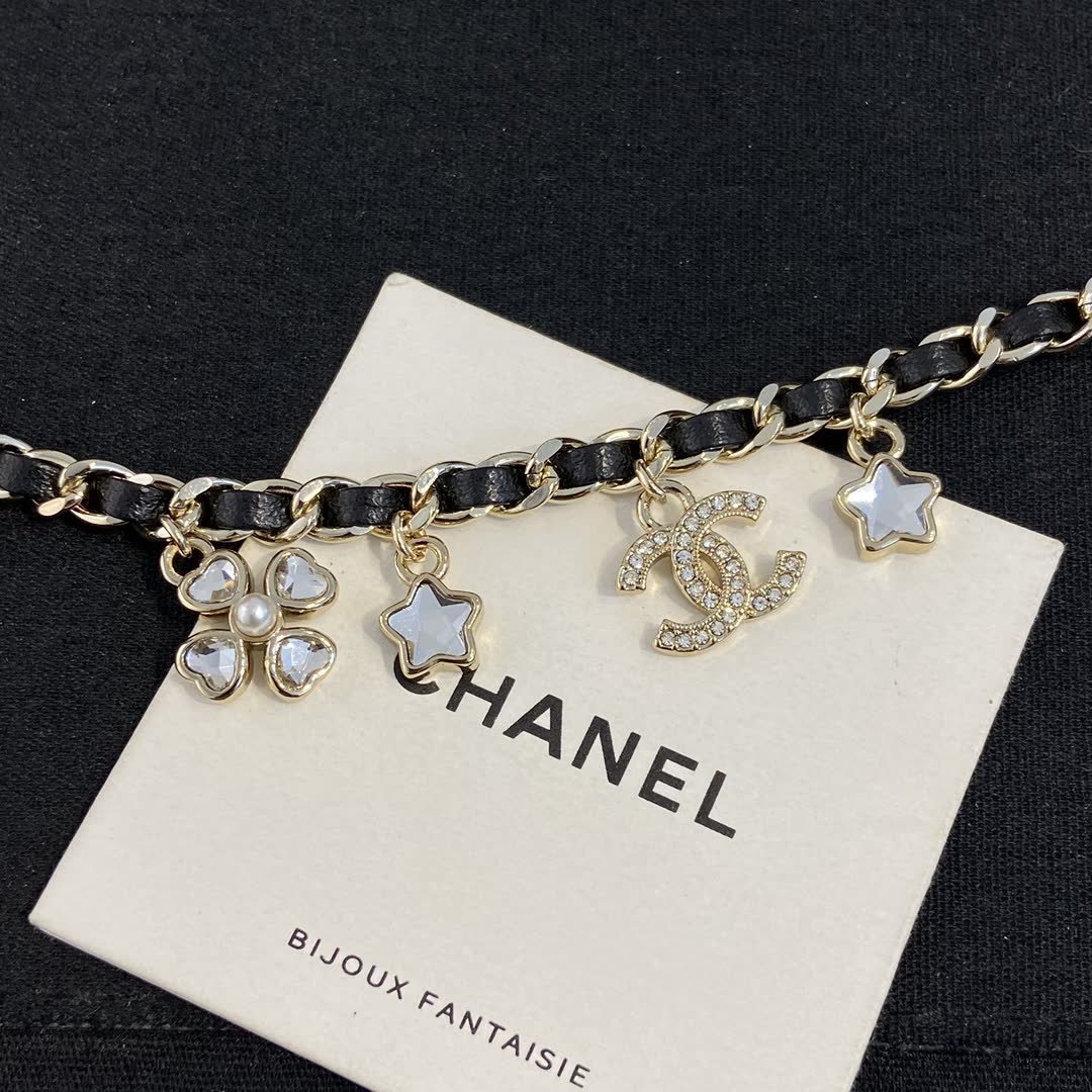 Chanel CC Logo Charm Necklace