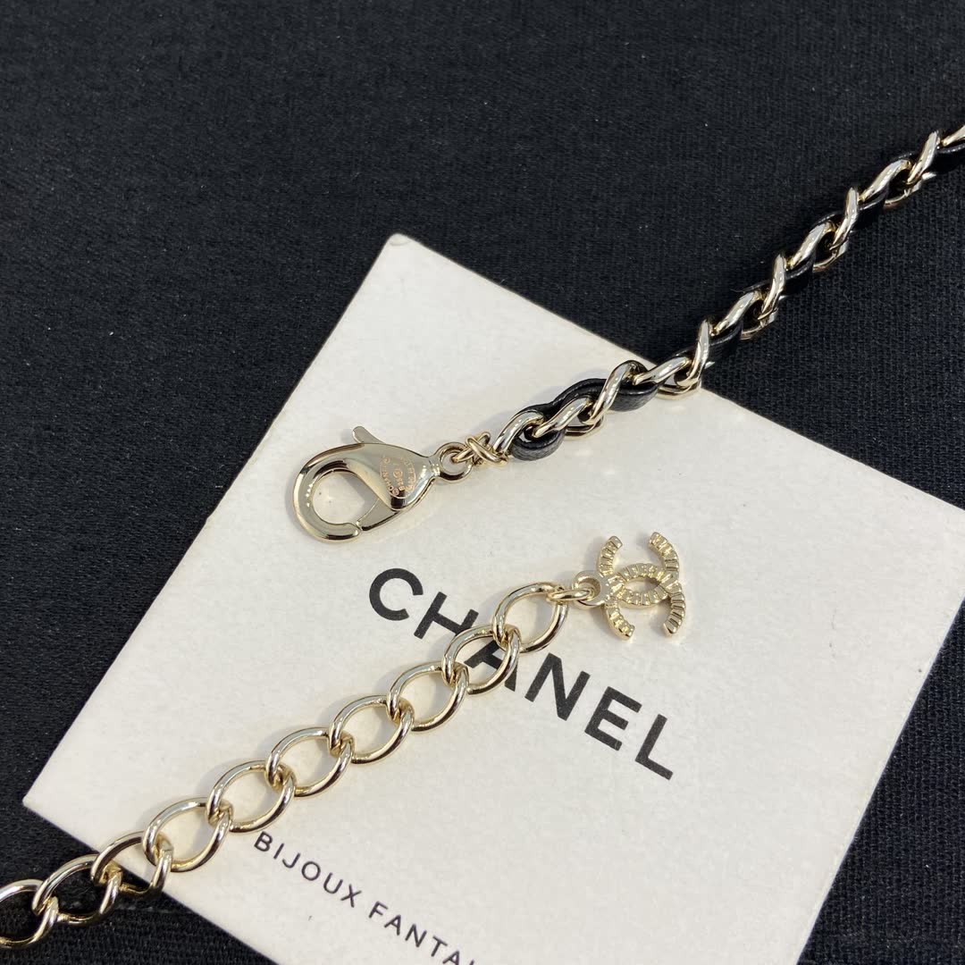 Chanel CC Logo Charm Necklace