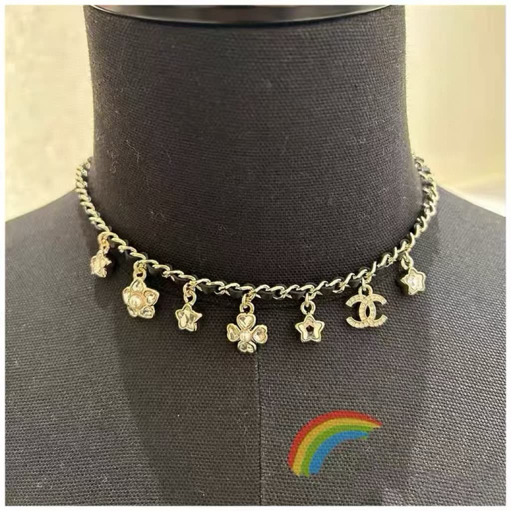 Chanel CC Logo Charm Necklace