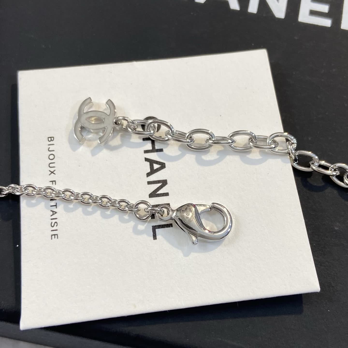 Chanel Silver Star Charm Necklace