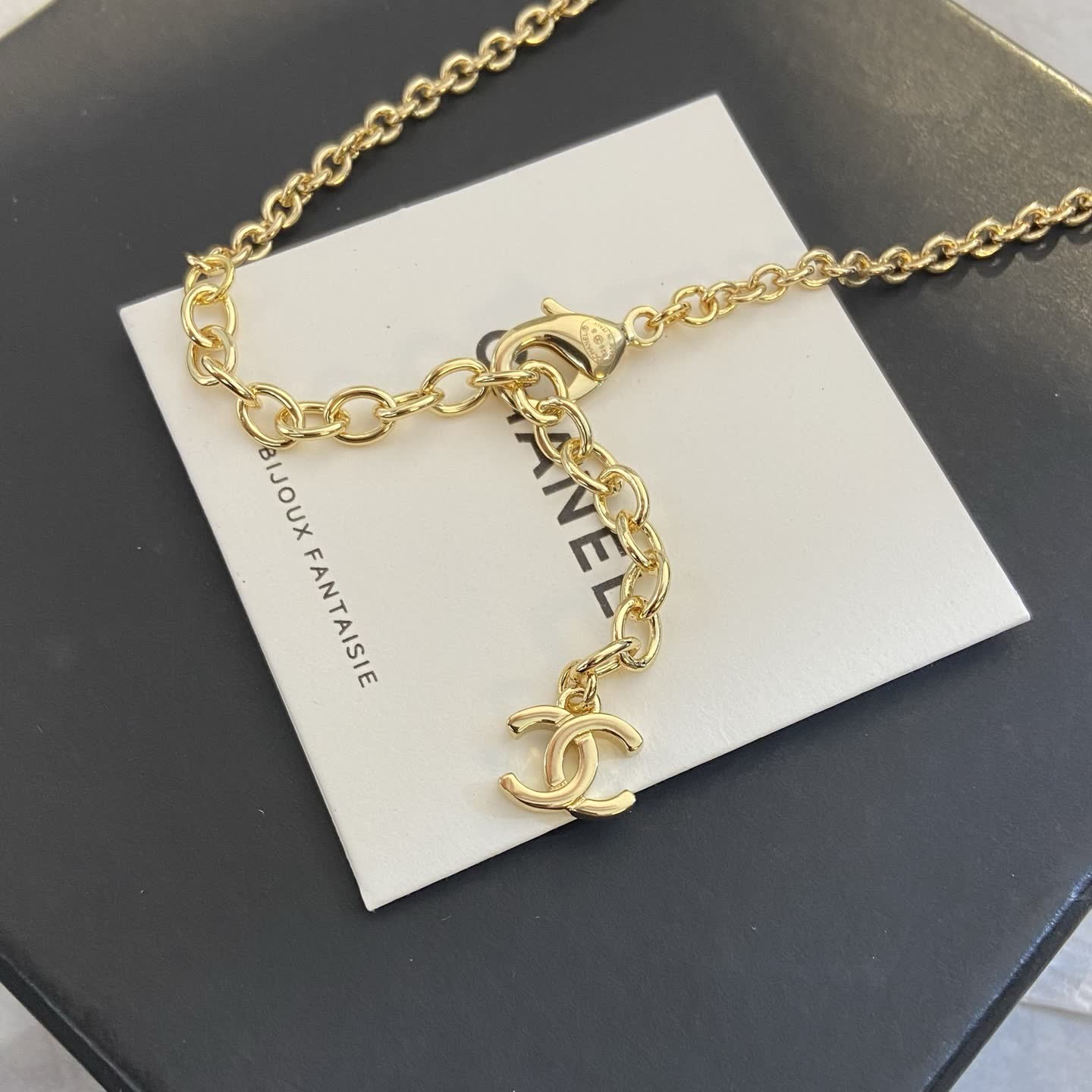 Chanel Gold Tone Pearl and Bead Necklace