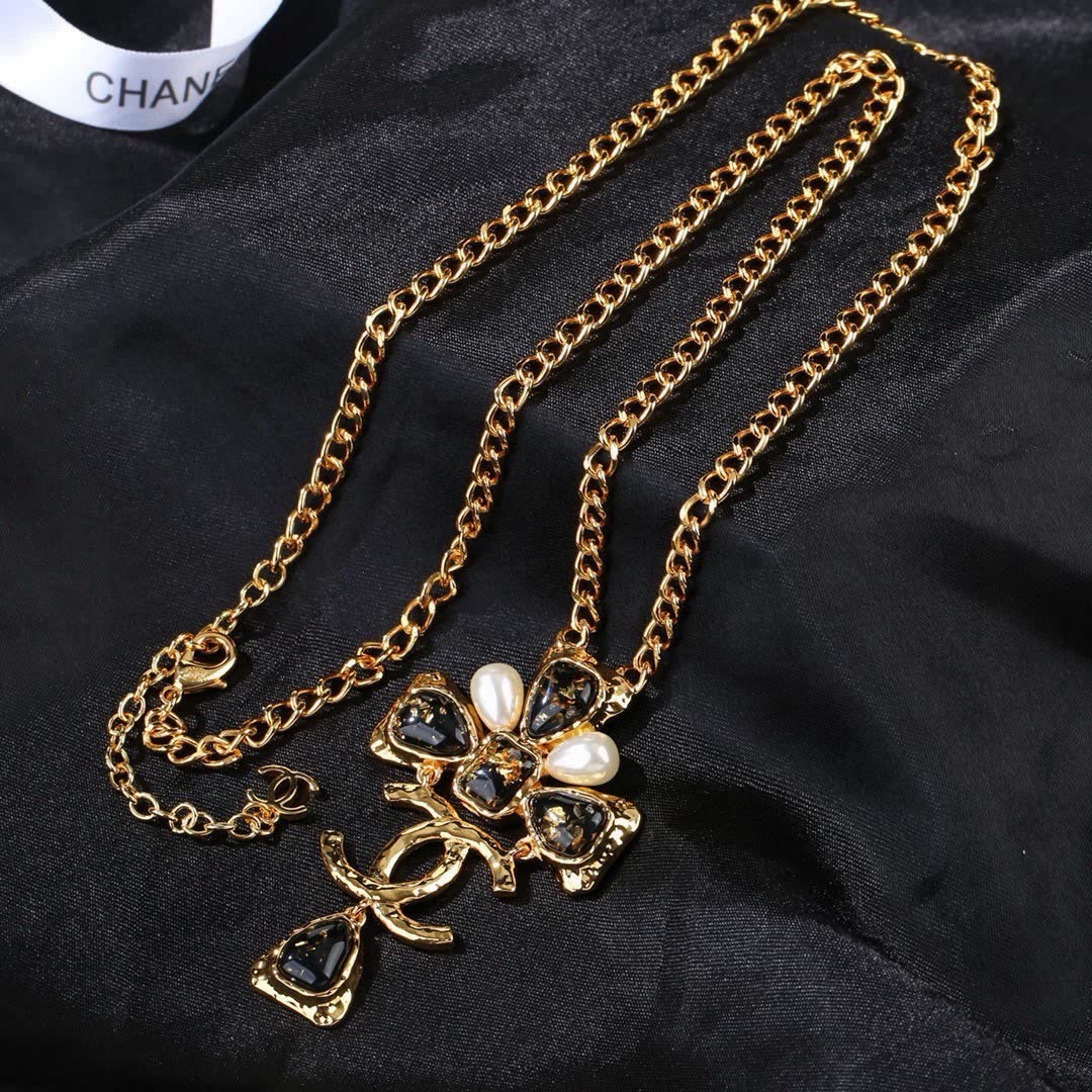 Chanel CC Cross Pendant Necklace