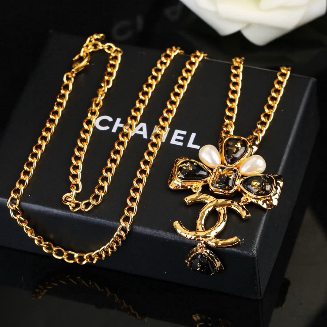 Chanel CC Cross Pendant Necklace