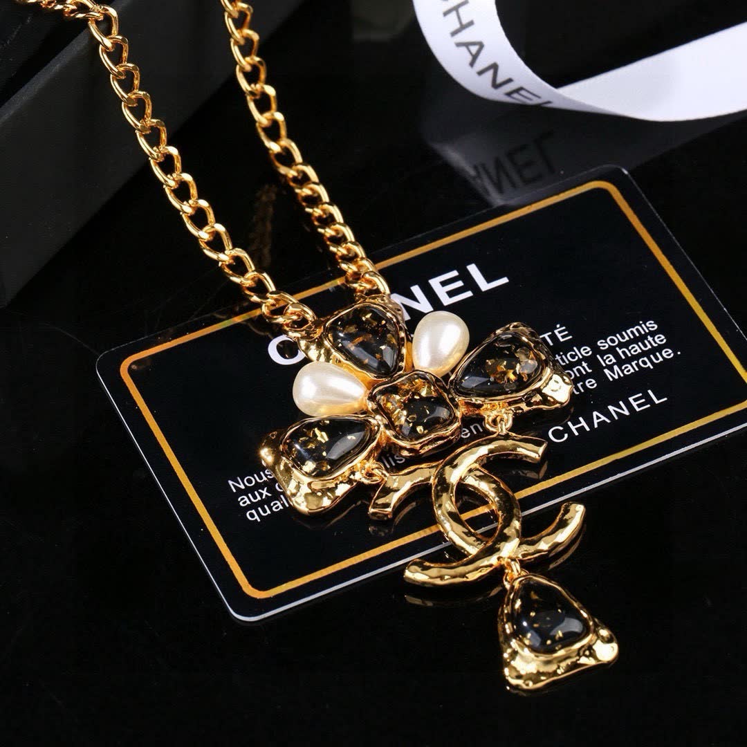 Chanel CC Cross Pendant Necklace