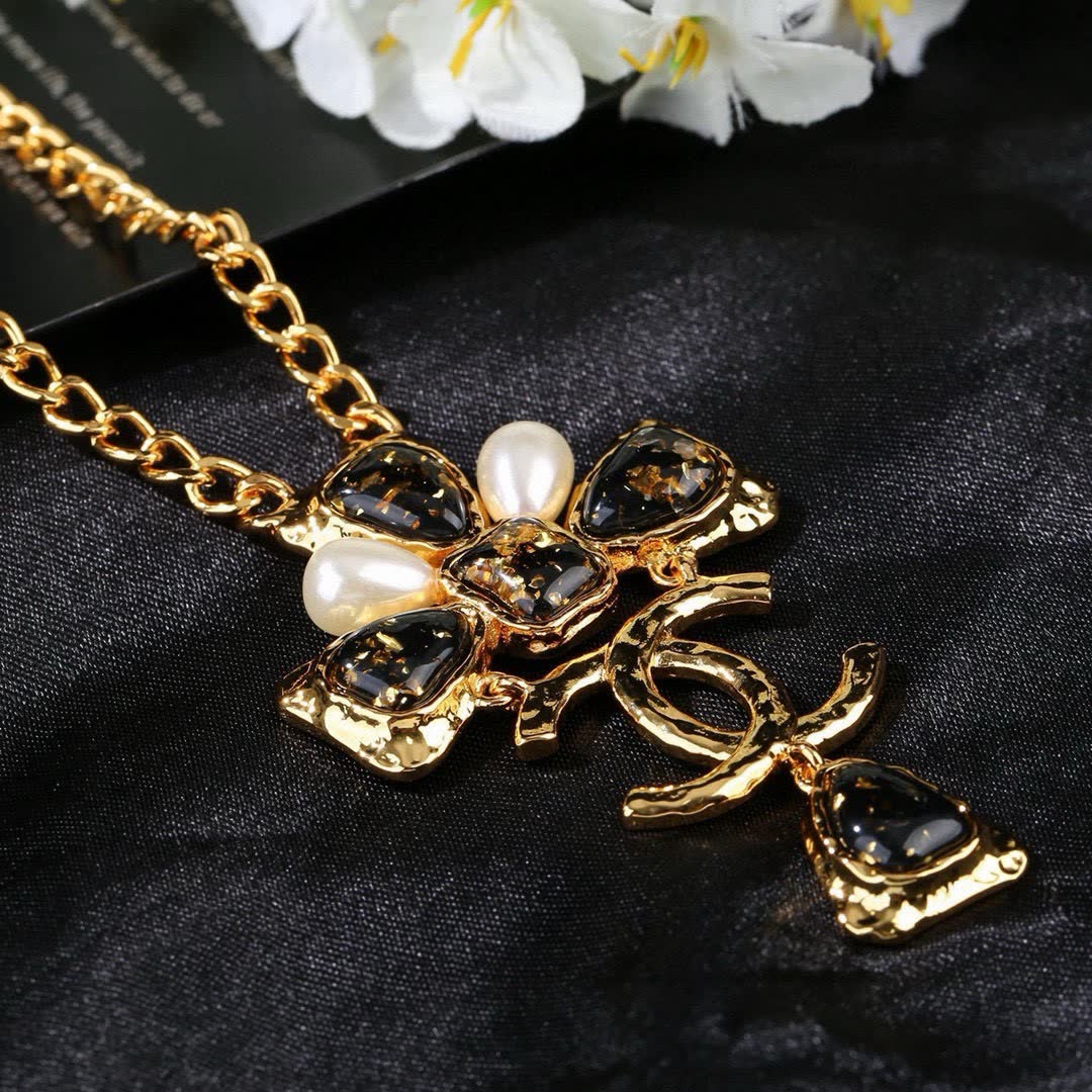 Chanel CC Cross Pendant Necklace