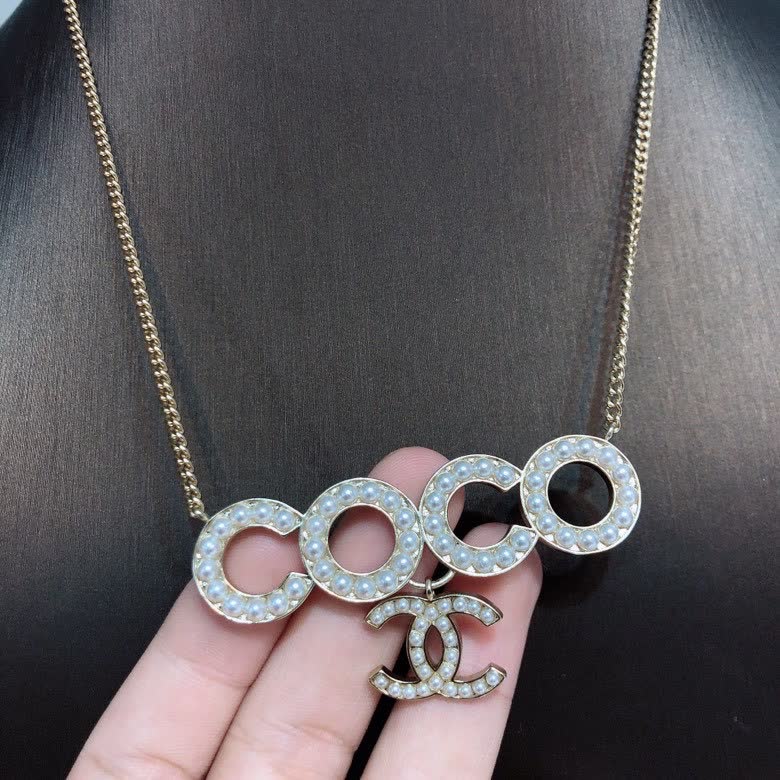 Chanel Coco Logo Necklace