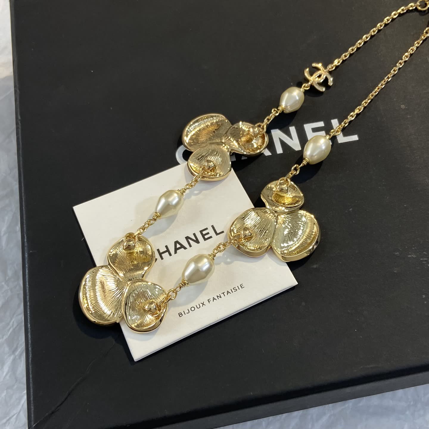Chanel Enamel Flower Necklace