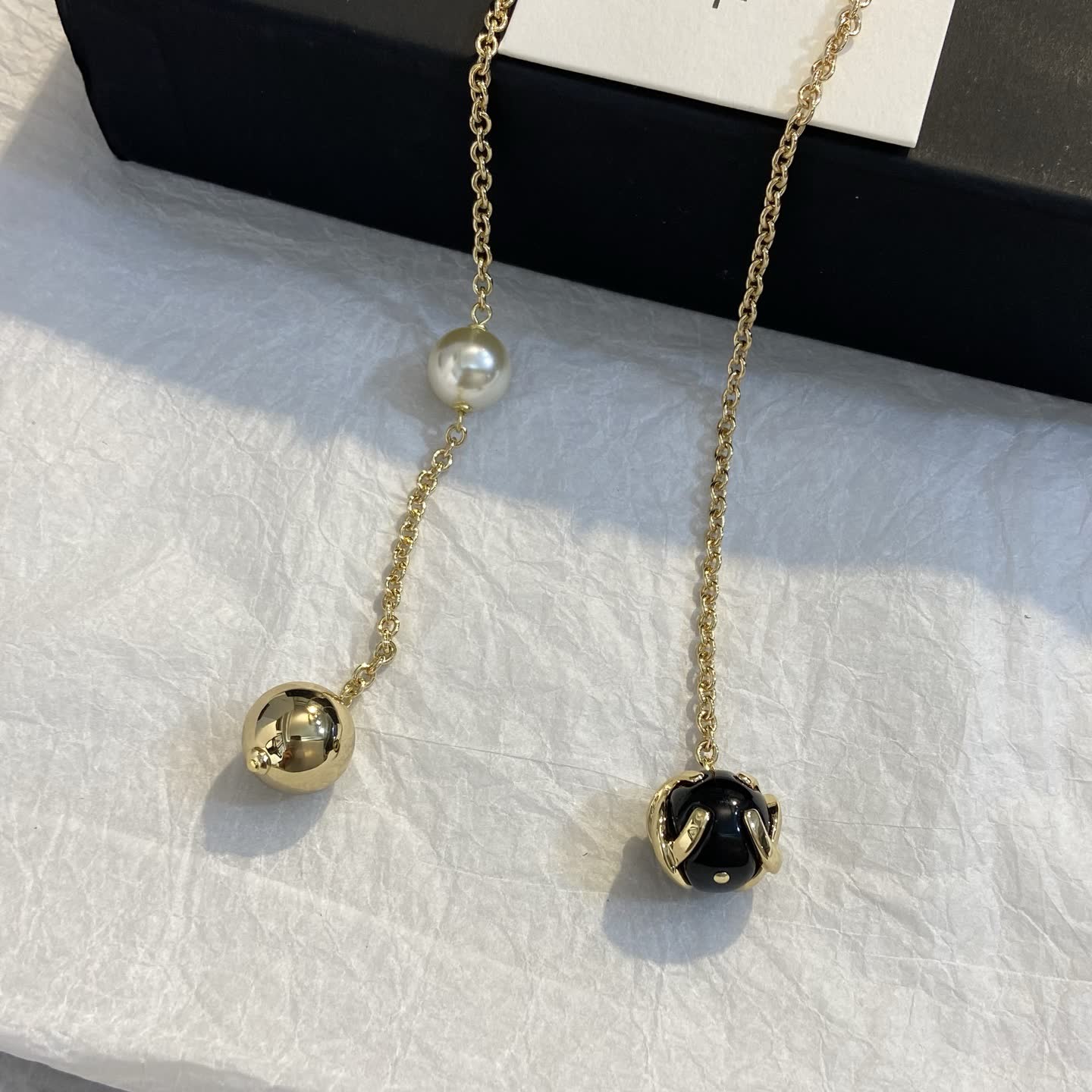 Chanel Pearl and Bead Chain Necklace