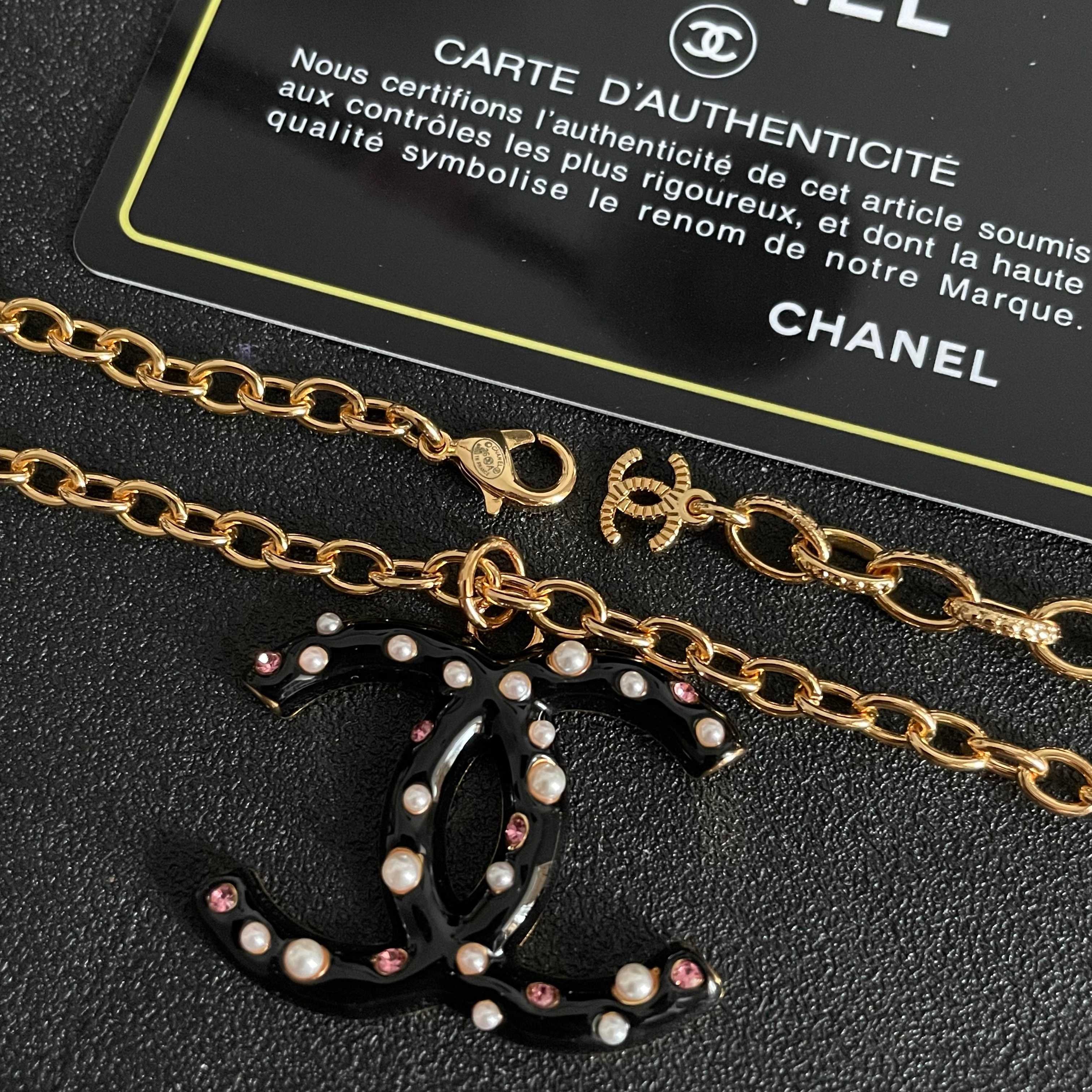 Chanel CC Logo Pendant Necklace