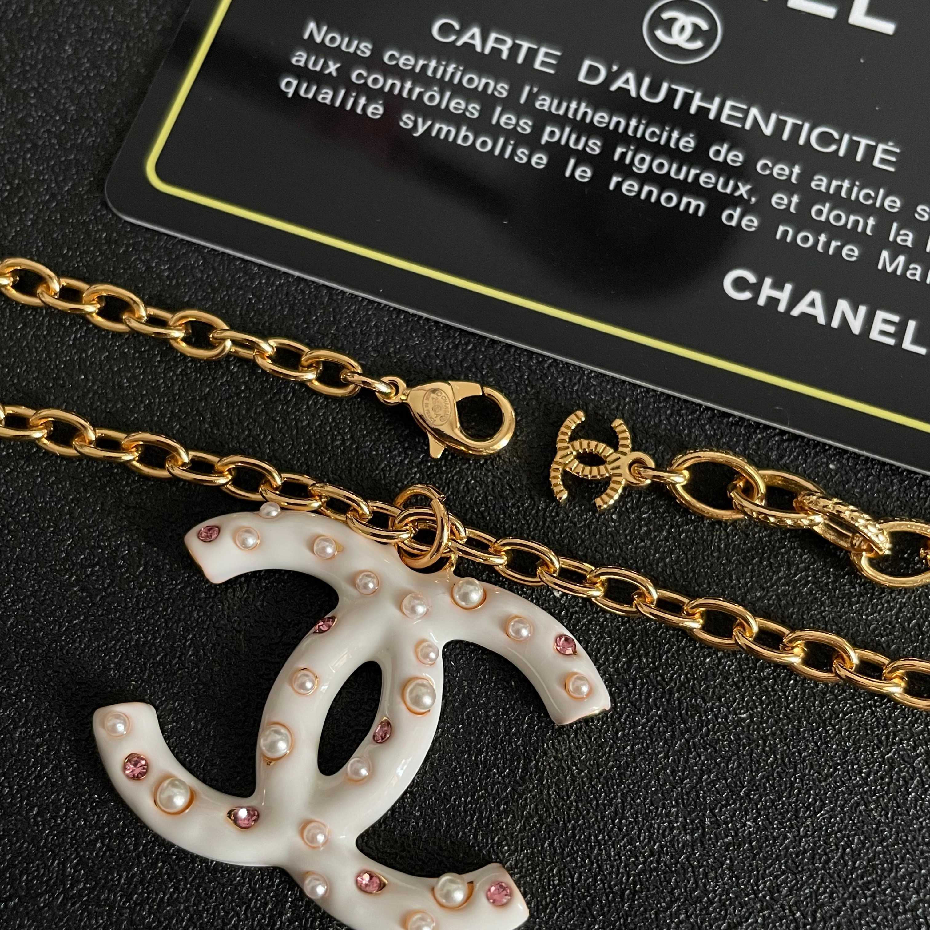 Chanel CC Logo Pendant Necklace