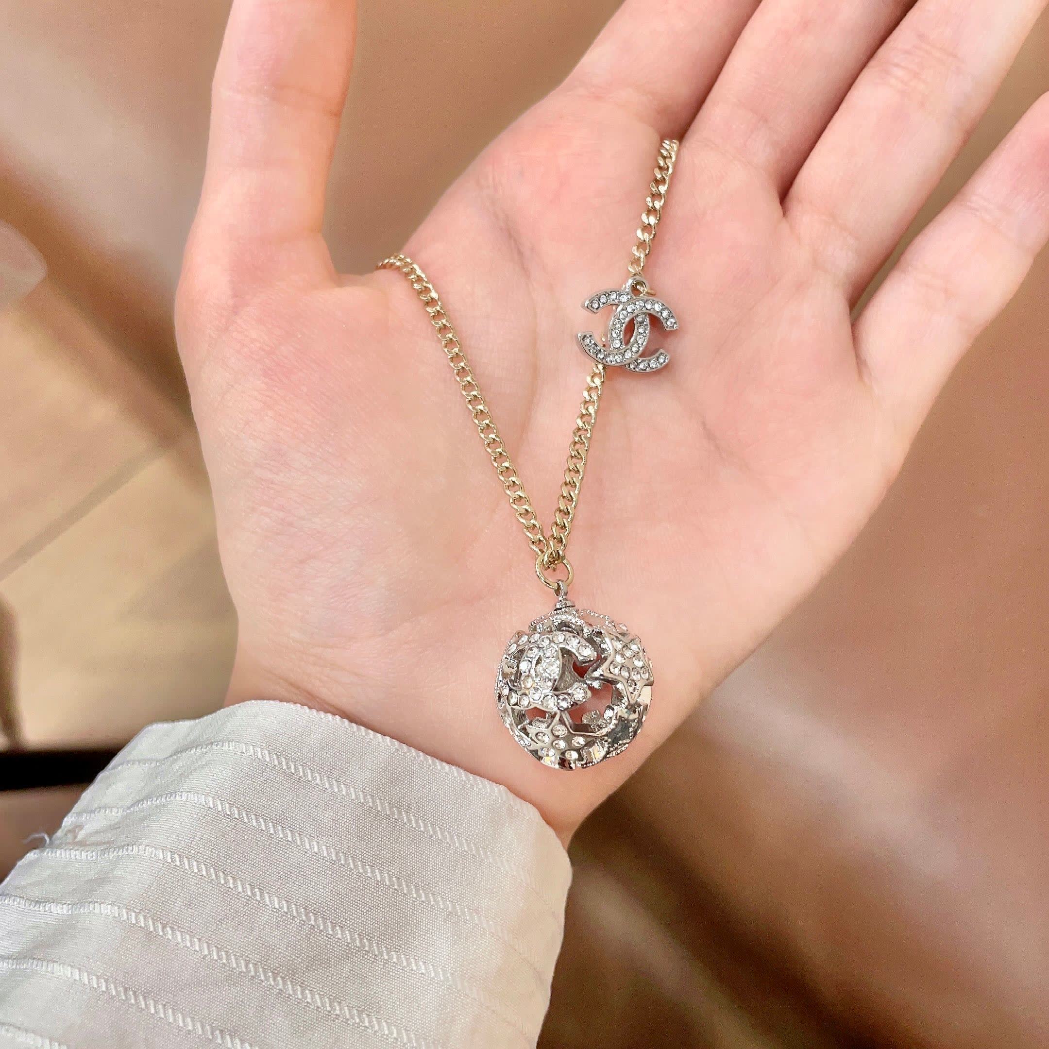 Chanel Gold Chain with Diamond Dragon Pendant