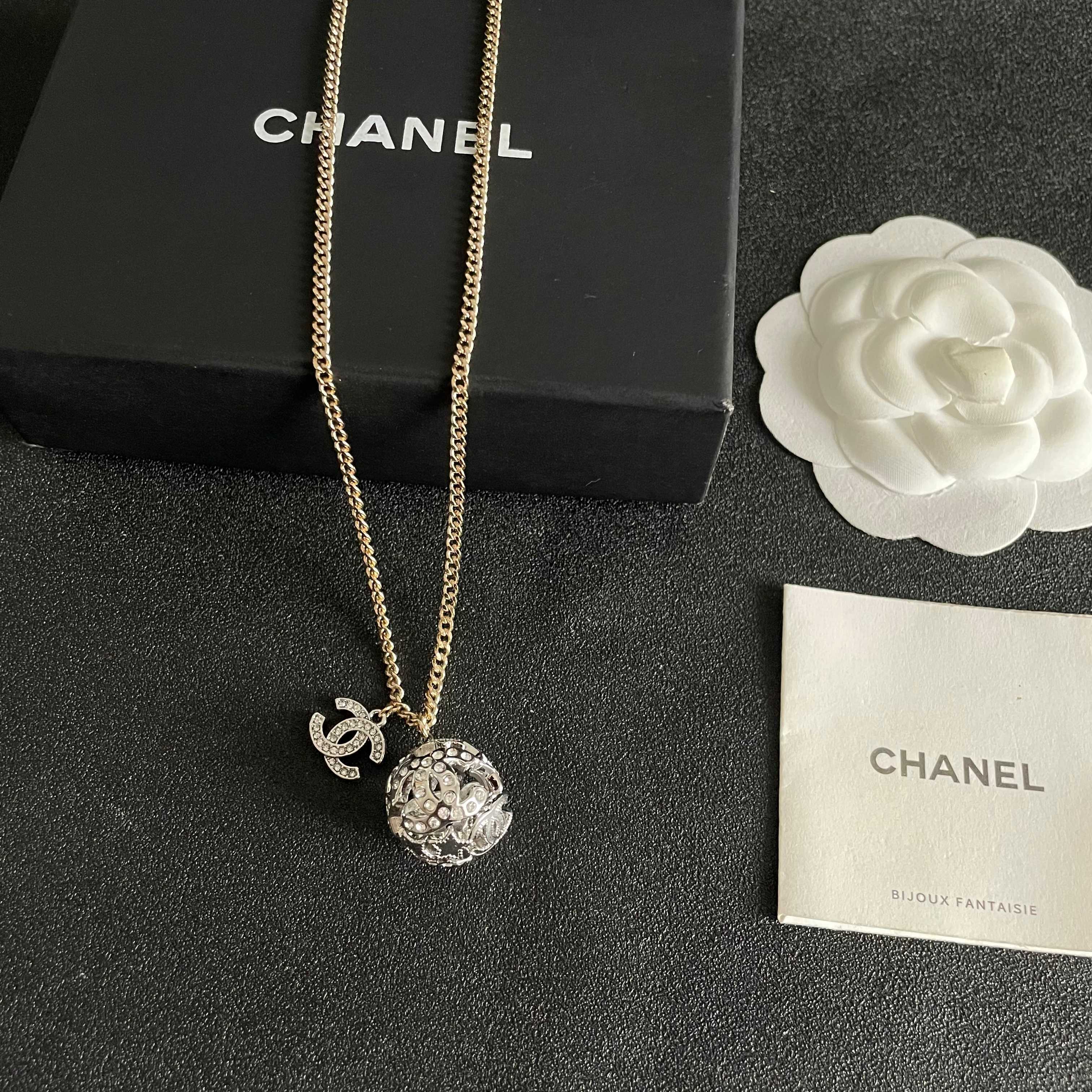 Chanel Gold Chain with Diamond Dragon Pendant