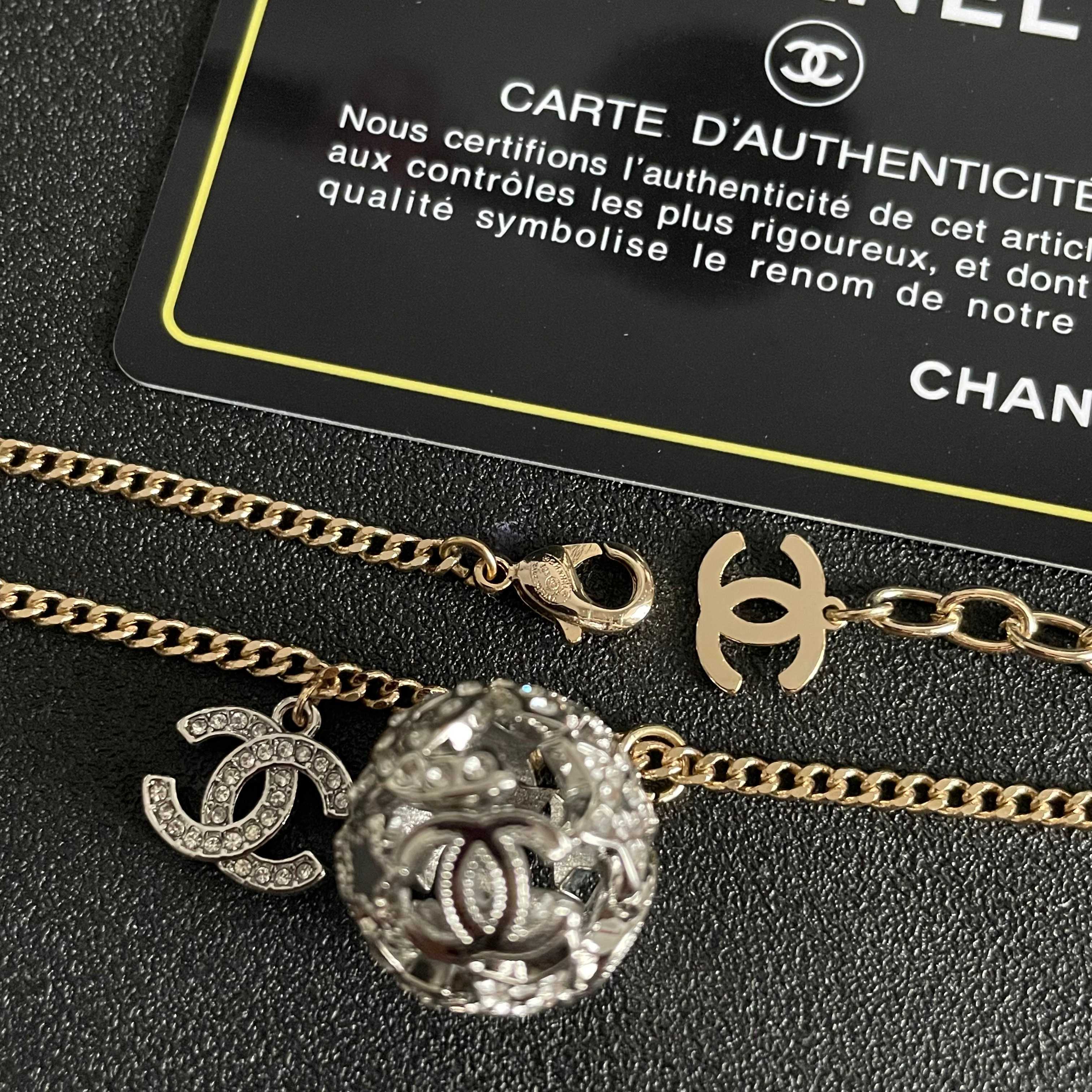 Chanel Gold Chain with Diamond Dragon Pendant