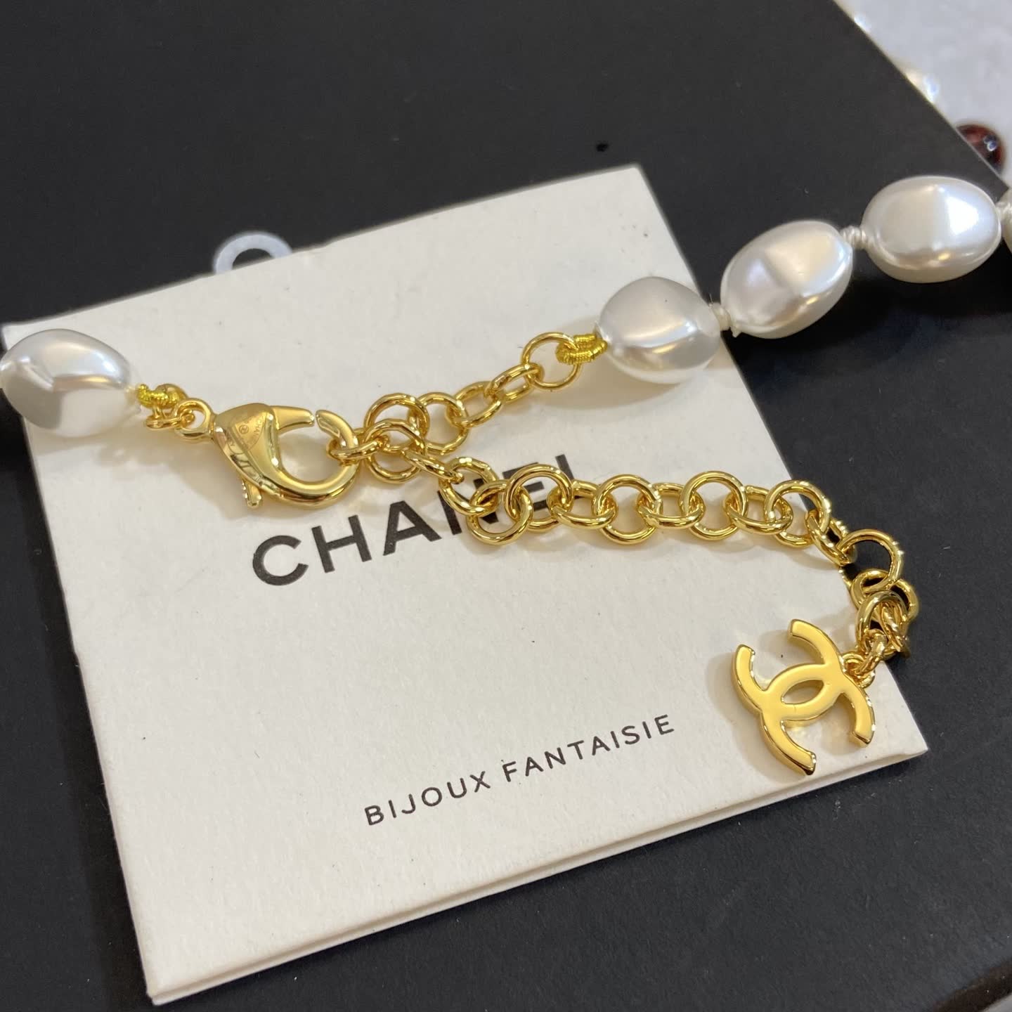 Chanel Pearl and Crab Pendant Necklace